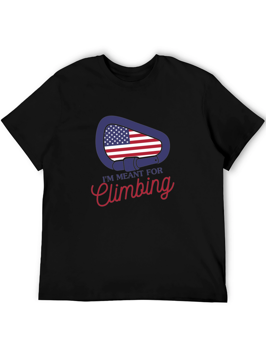 Climbing T-Shirt - USA Carabiner Design