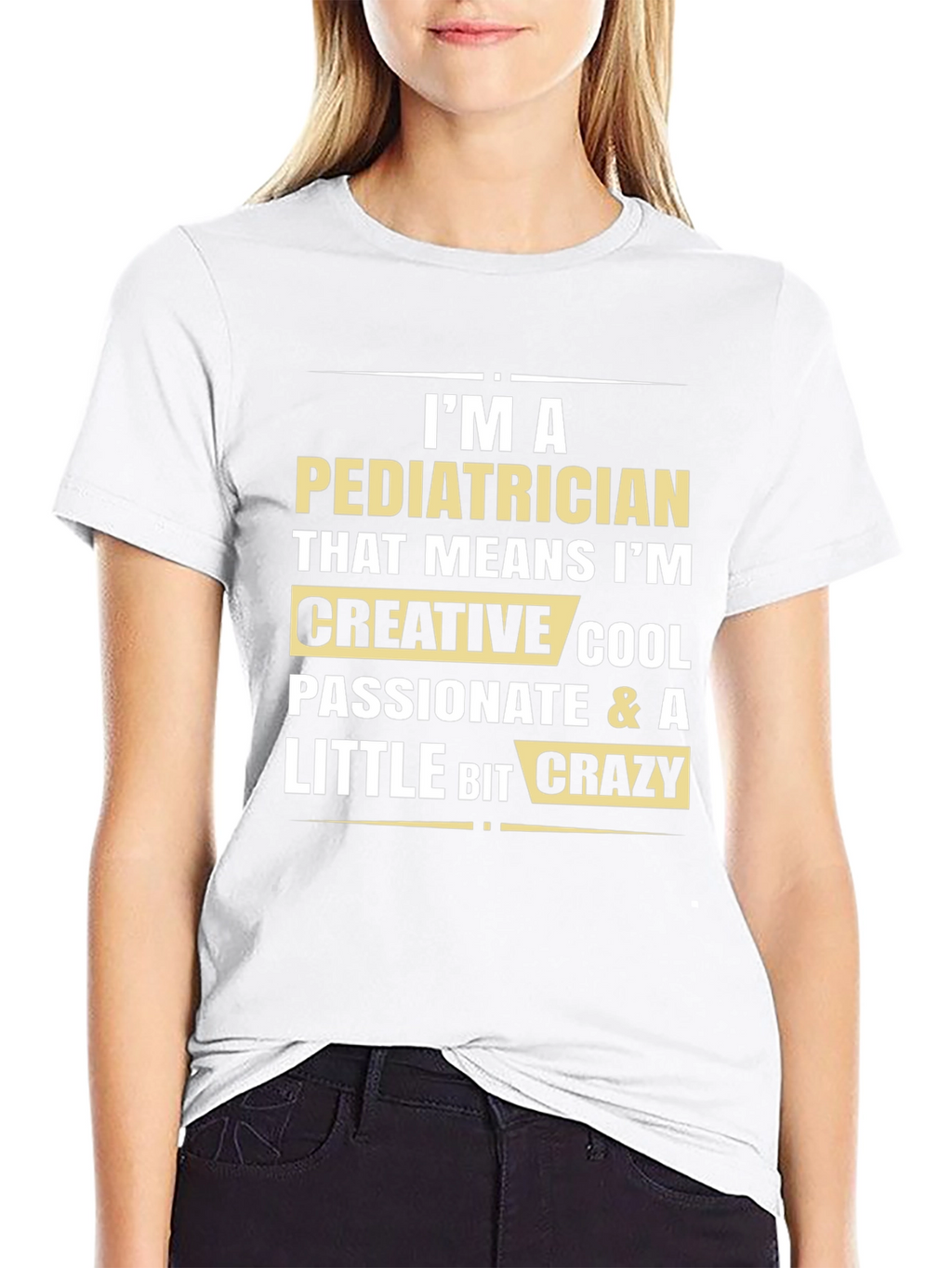 Pediatrician Creative Cool Crazy Black T-Shirt