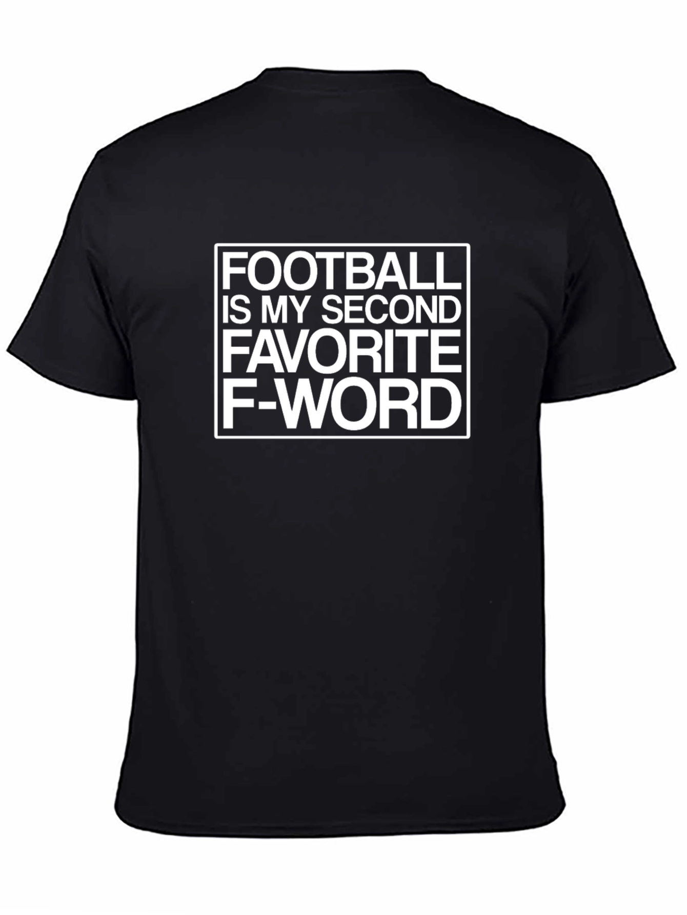 Funny Football F-Word T-Shirt - Mens Black Graphic Tee