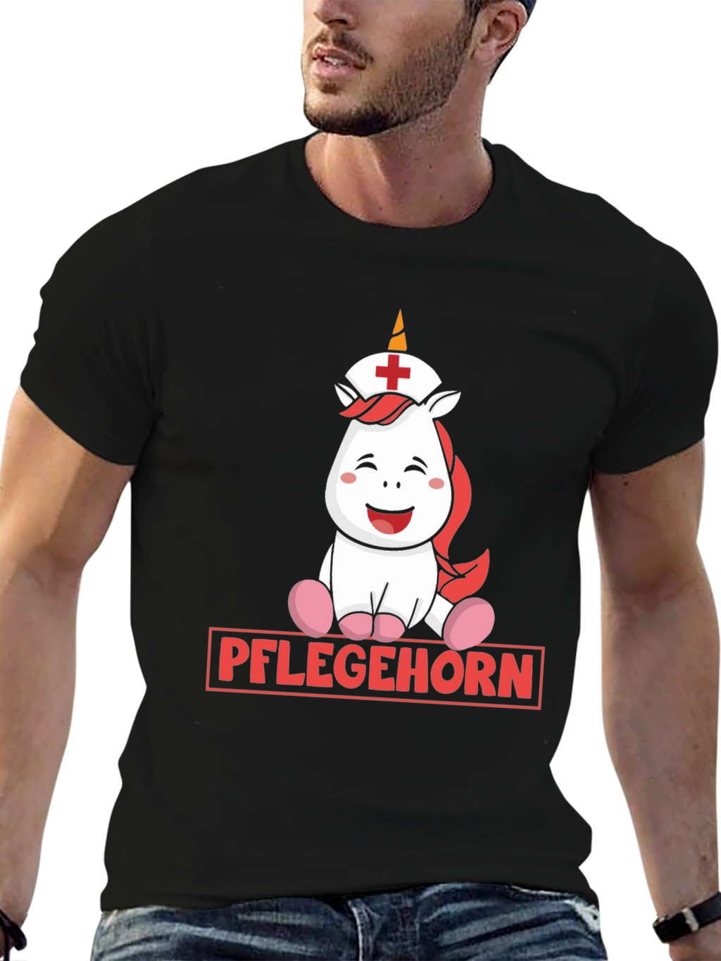 Pflegehorn Nurse Unicorn Graphic T-Shirt