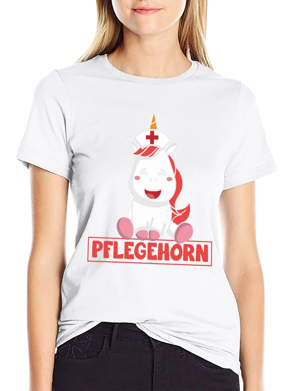 Pflegehorn Nurse Unicorn Graphic T-Shirt