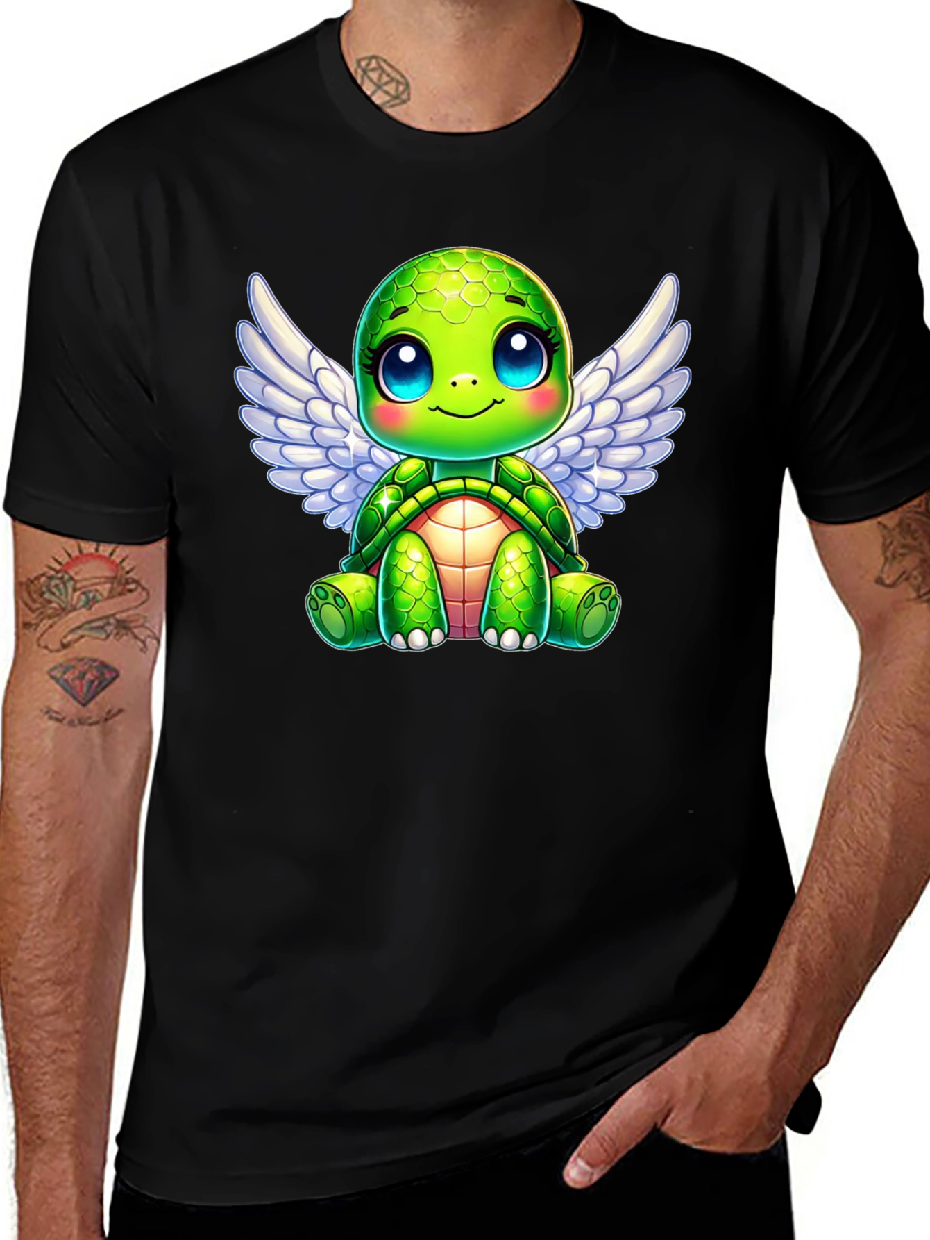 Cute Turtle Angel Wings T-Shirt