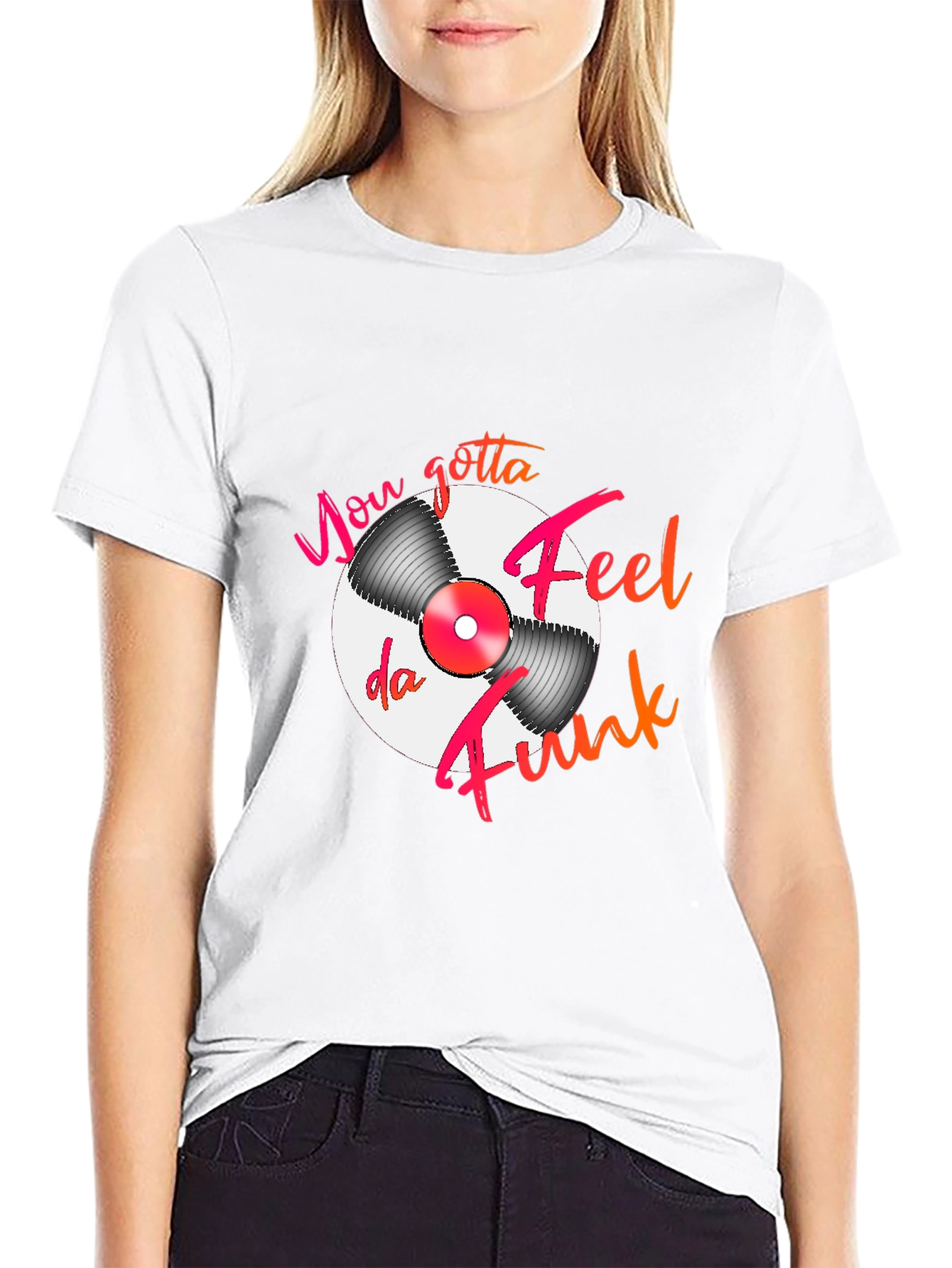 Feel Da Funk Graphic T-Shirt - Black