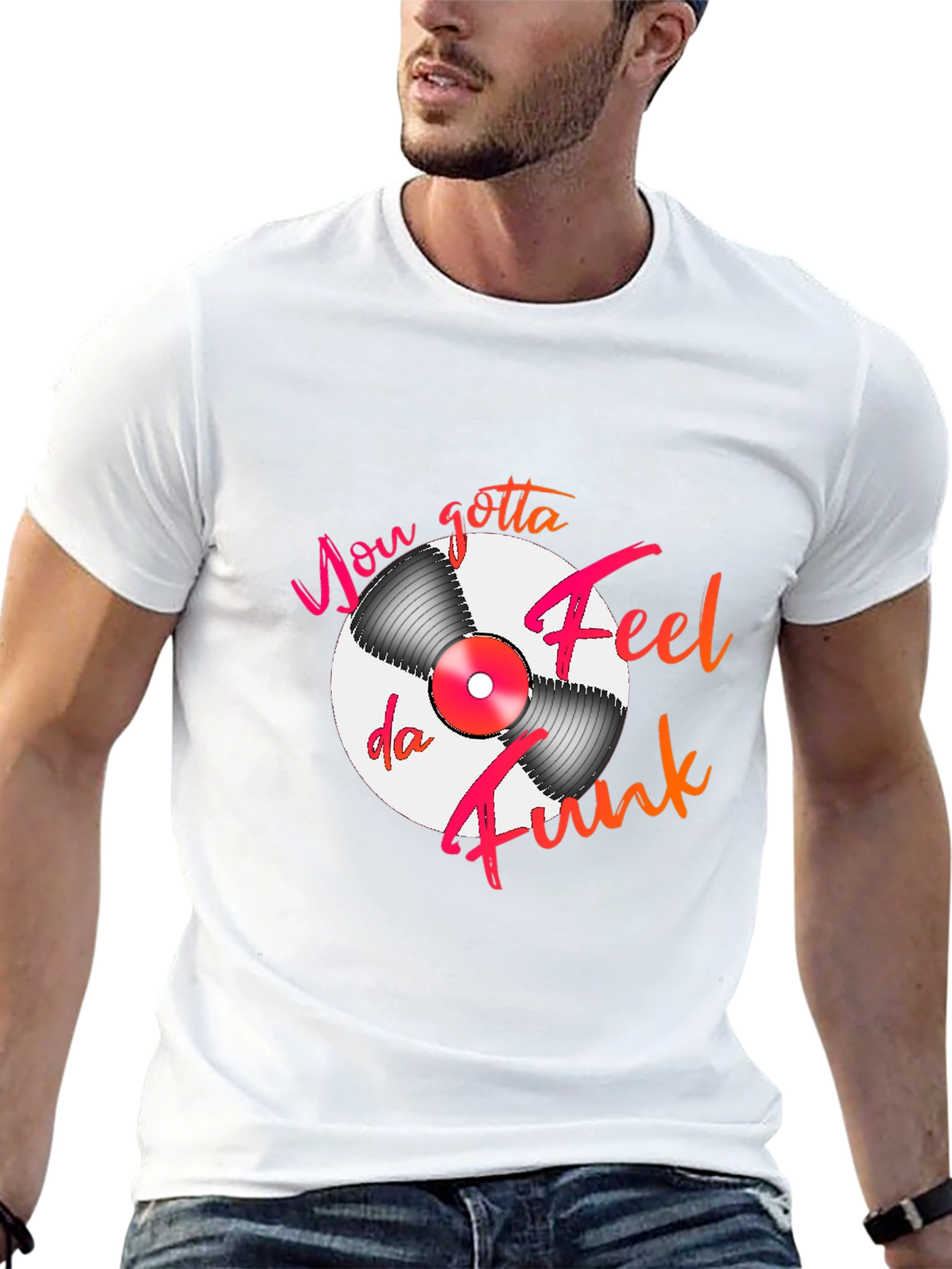 Feel Da Funk Graphic T-Shirt - Black