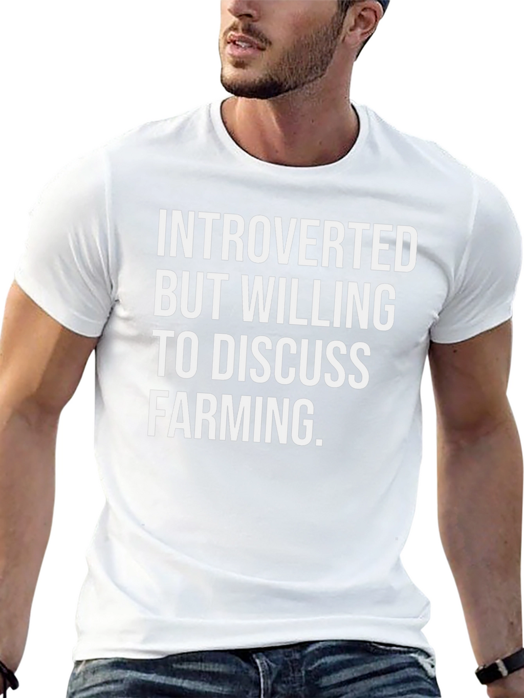 Introverted Farming T-Shirt - Discuss Farming