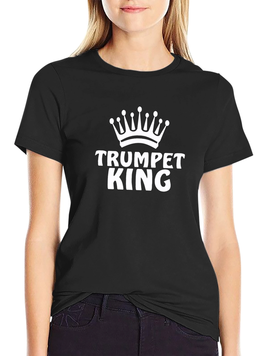 Trumpet King Graphic T-Shirt - Musical Instrument Tee