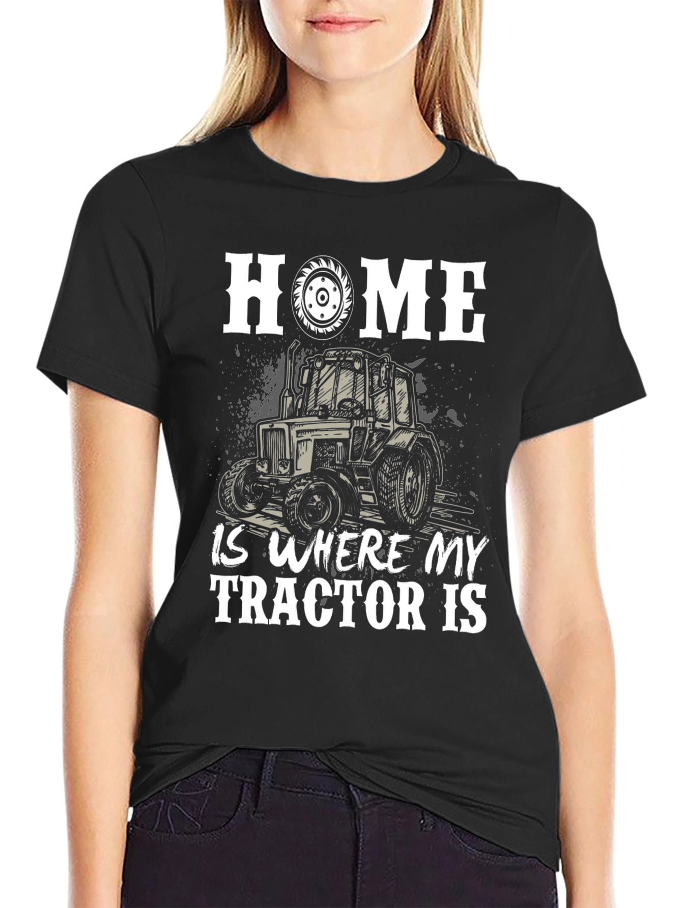 Home Is Where My Tractor Is Graphic Tee