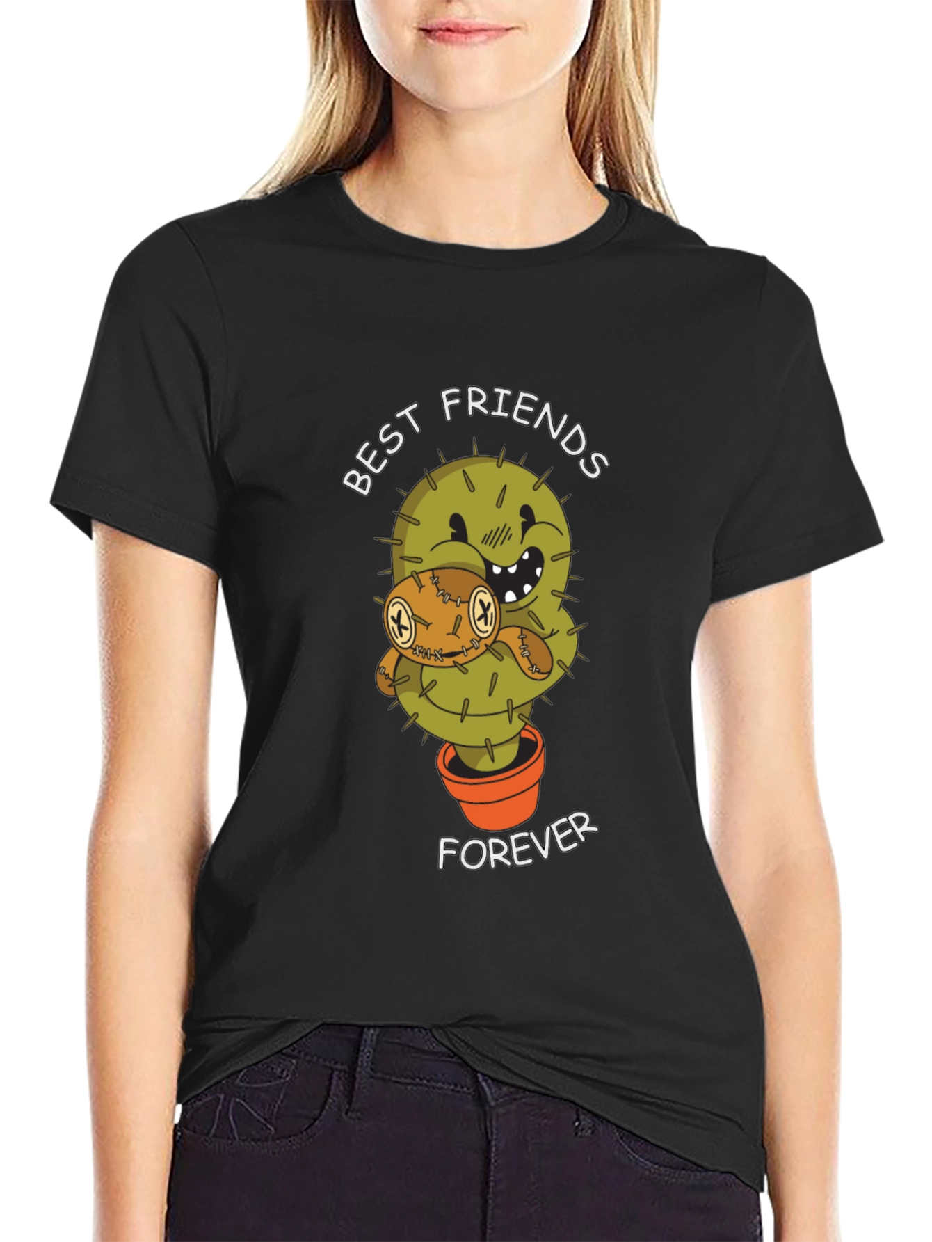 Best Friends Forever Cactus Graphic Tee