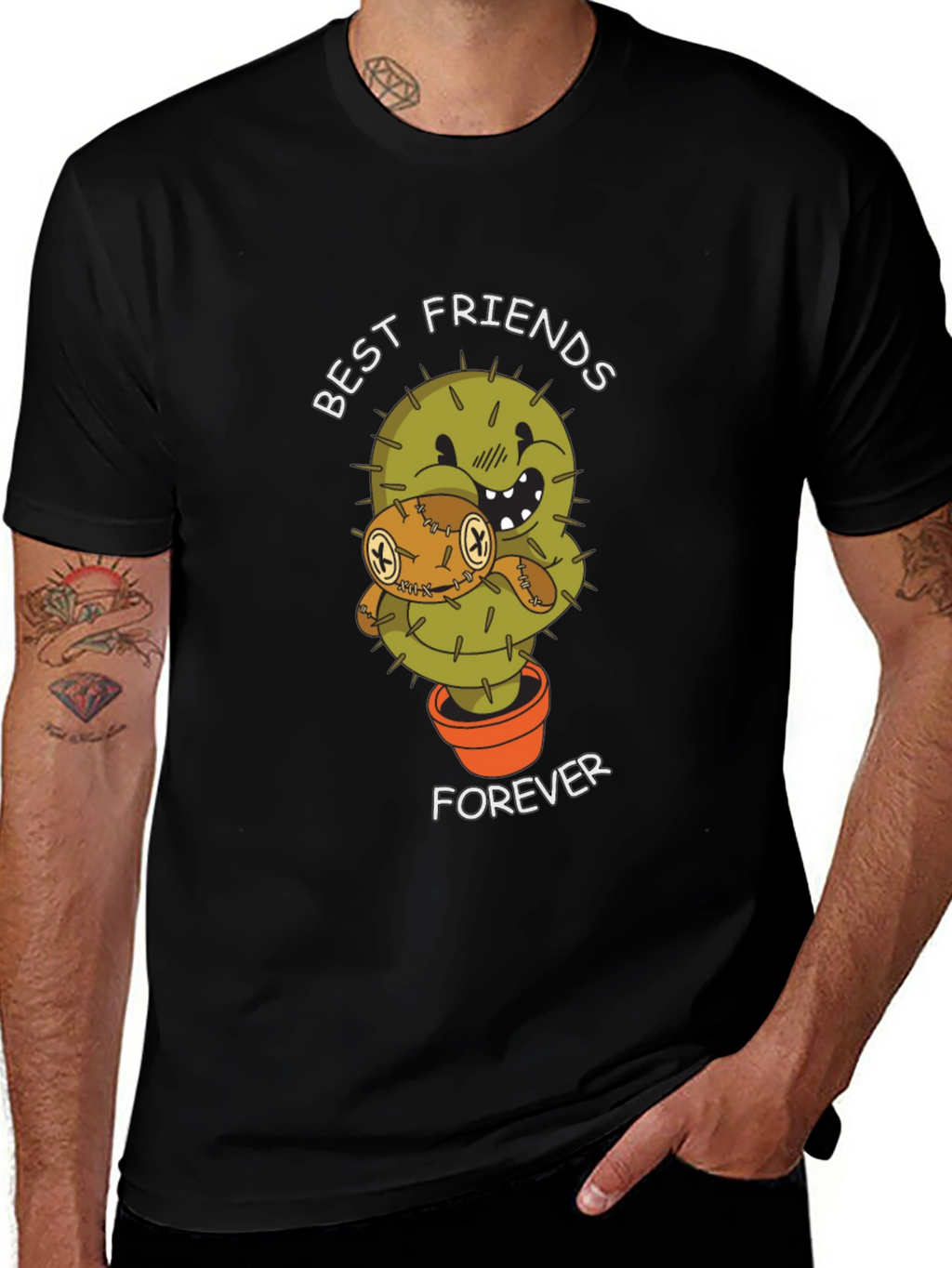 Best Friends Forever Cactus Graphic Tee