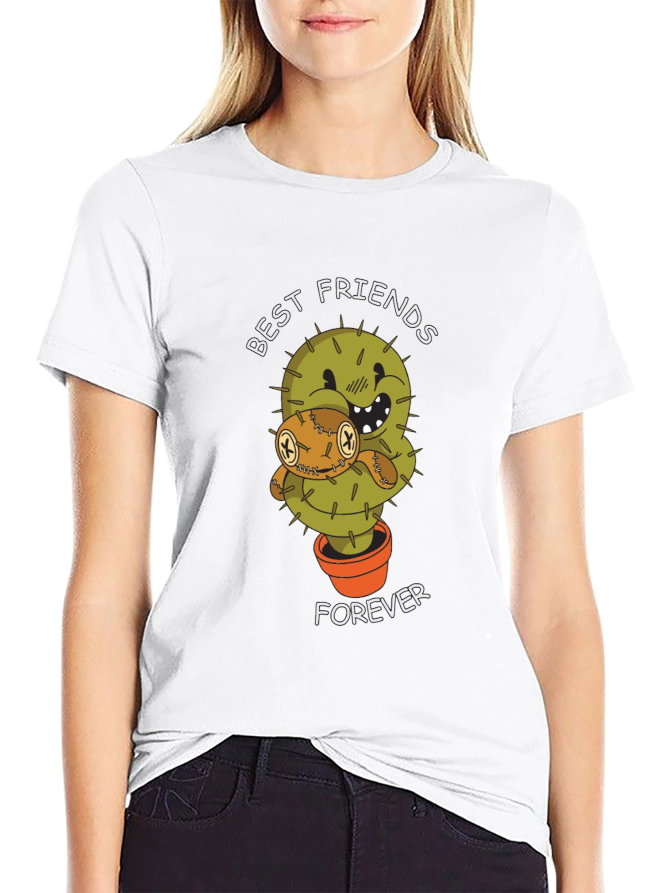 Best Friends Forever Cactus Graphic Tee