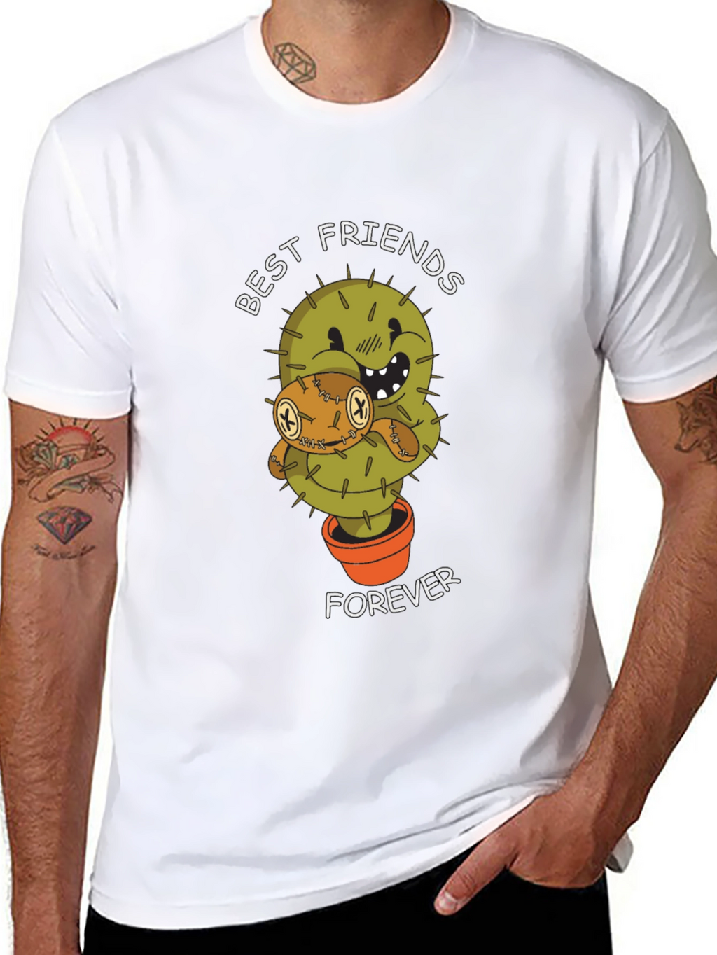 Best Friends Forever Cactus Graphic Tee