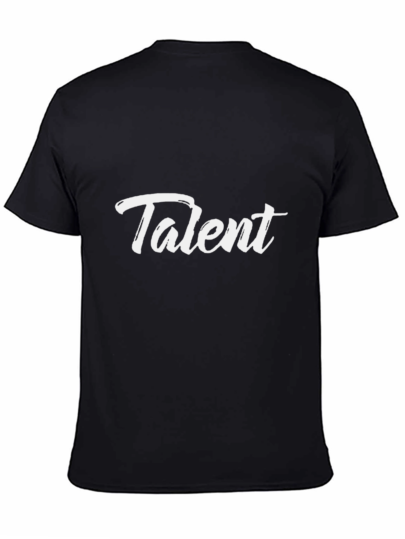 Talent Graphic Tee - Modern Black Cotton T-Shirt