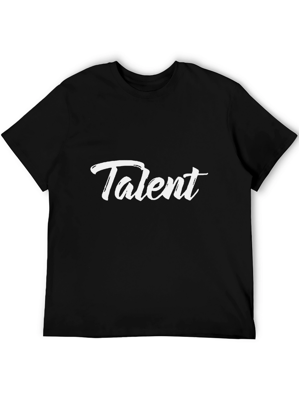 Talent Graphic Tee - Modern Black Cotton T-Shirt