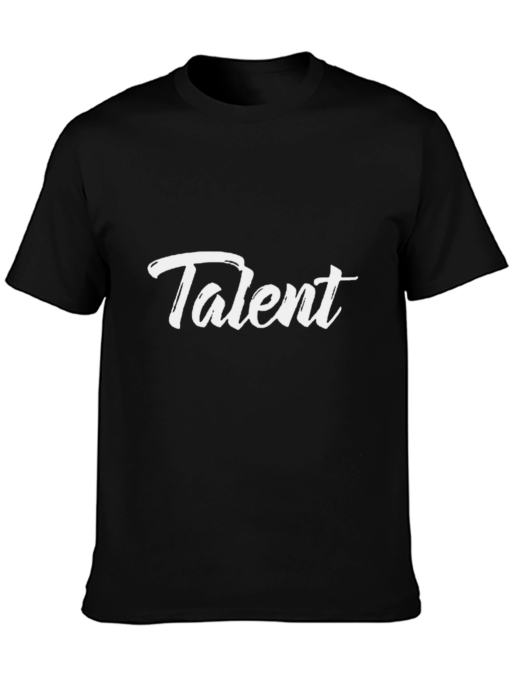 Talent Graphic Tee - Modern Black Cotton T-Shirt