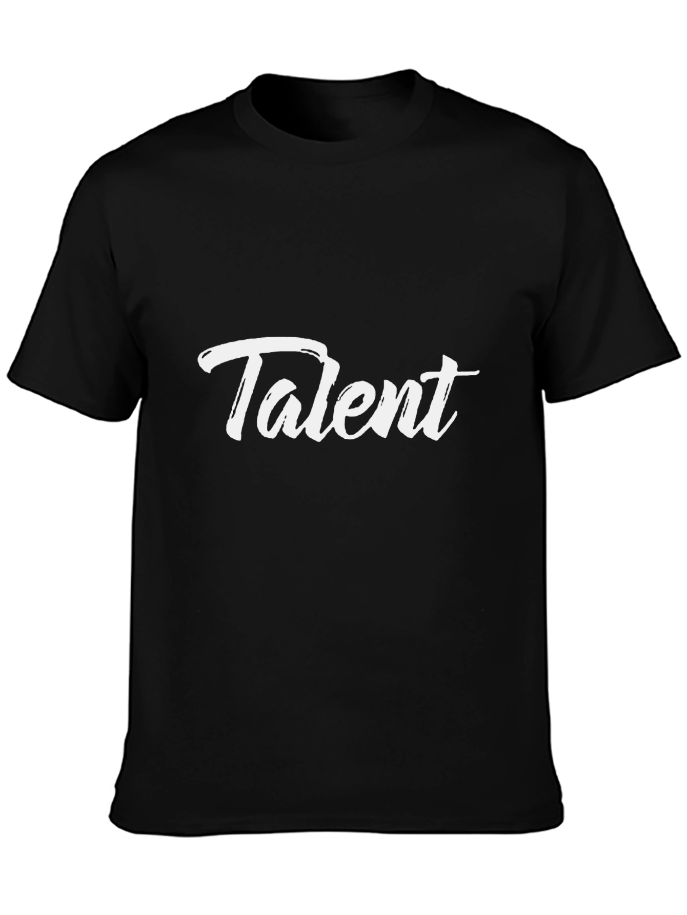 Talent Graphic Tee - Modern Black Cotton T-Shirt