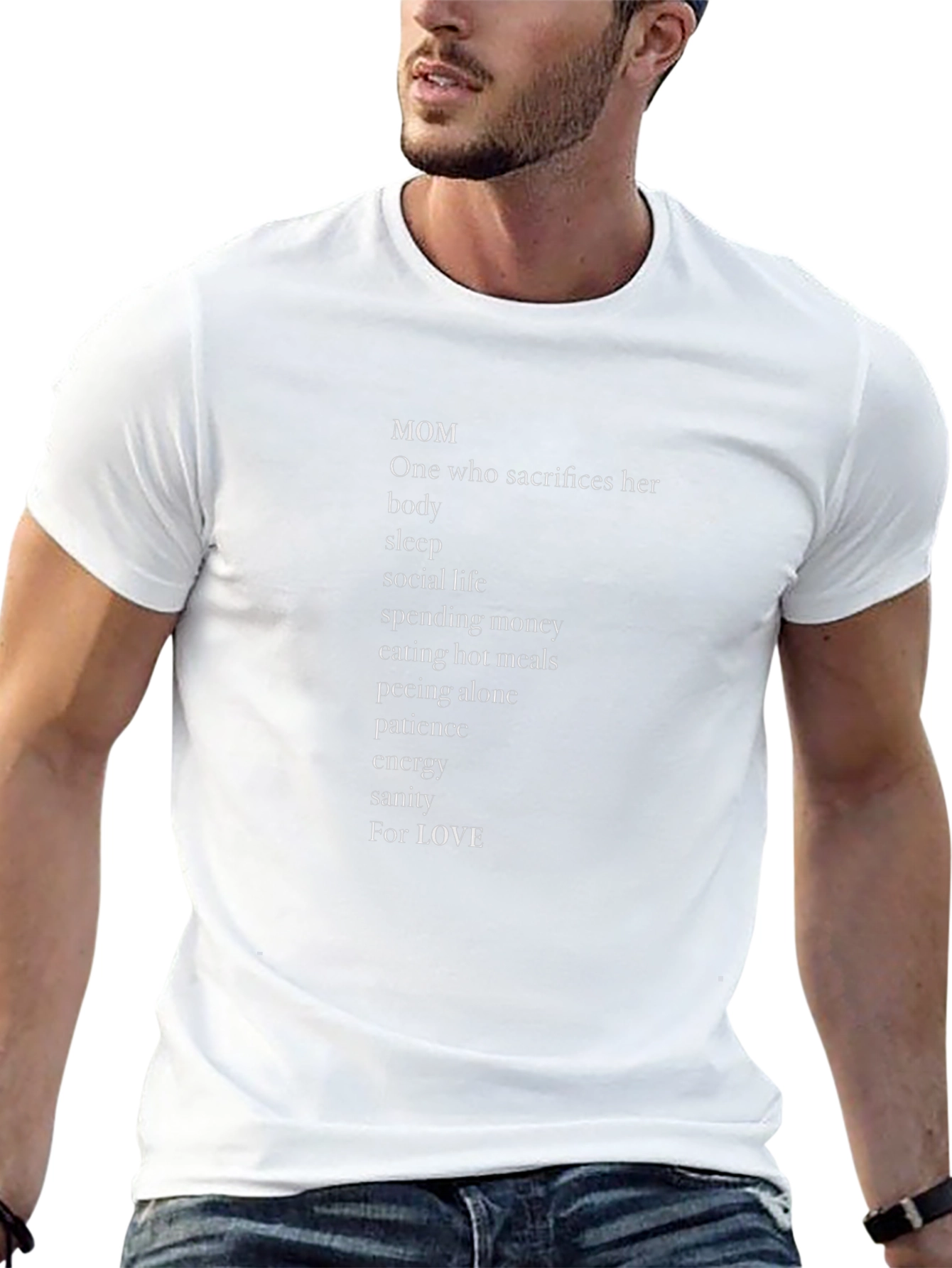 Mom Sacrifice Graphic T-Shirt - Black