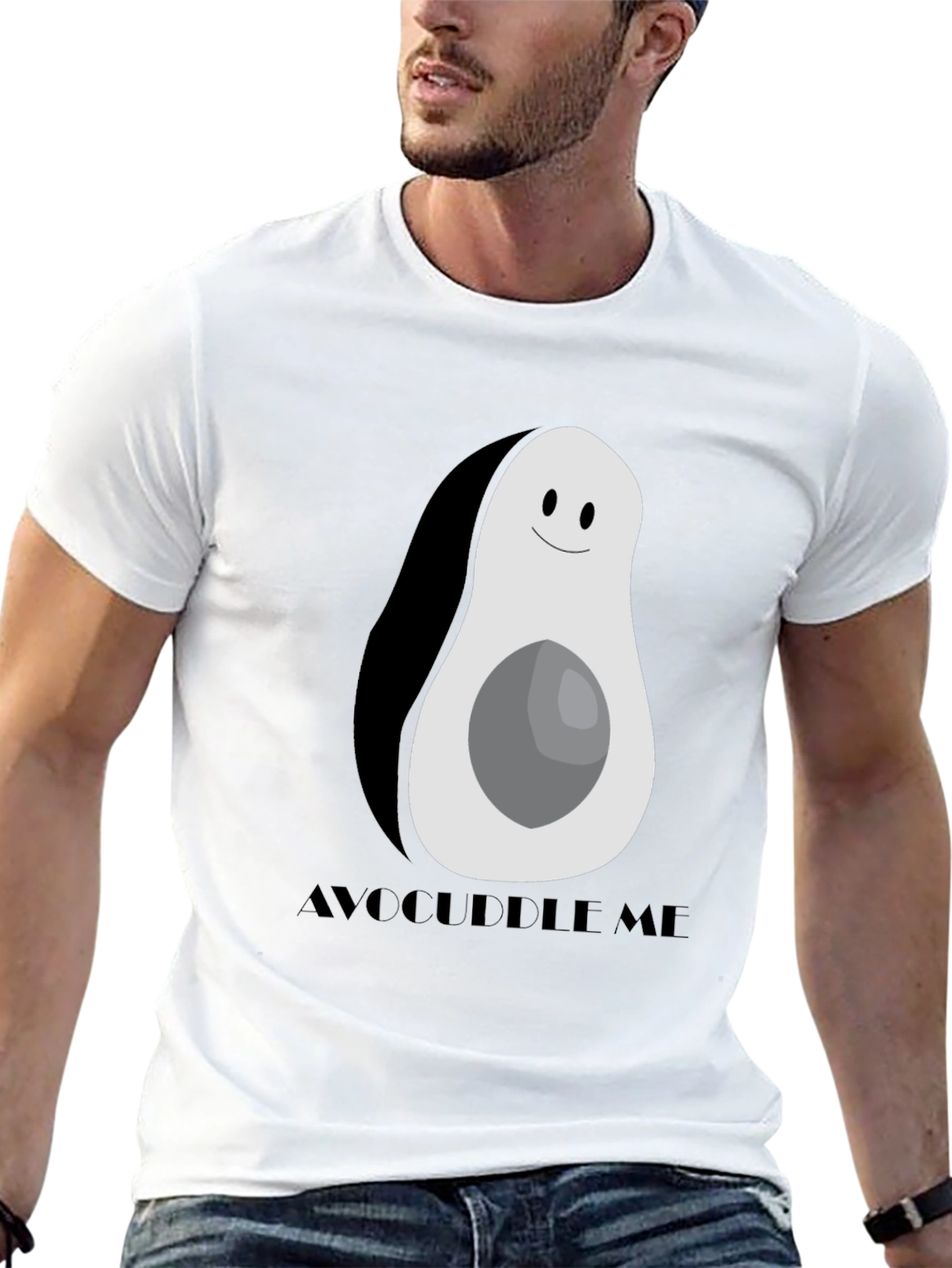 Avocuddle Me Graphic Tee - Fun Avocado Shirt