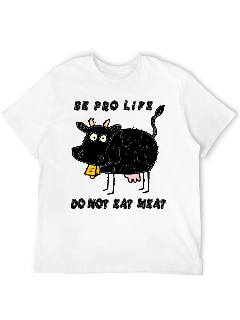 Pro-Life Cow Graphic Tee - Vegetarian Advocate