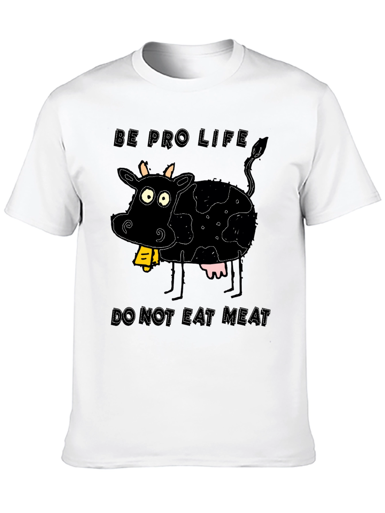 Pro-Life Cow Graphic Tee - Vegetarian Advocate