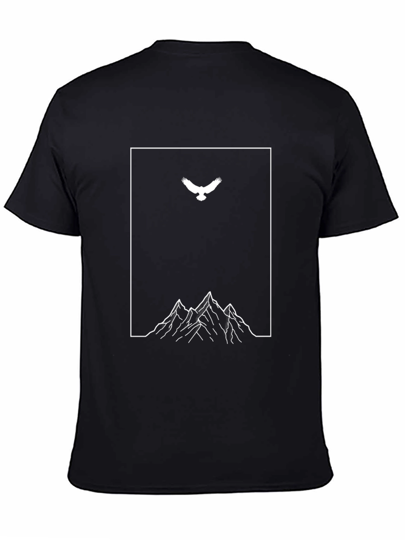 Eagle & Mountain Graphic Tee - Minimalist Design