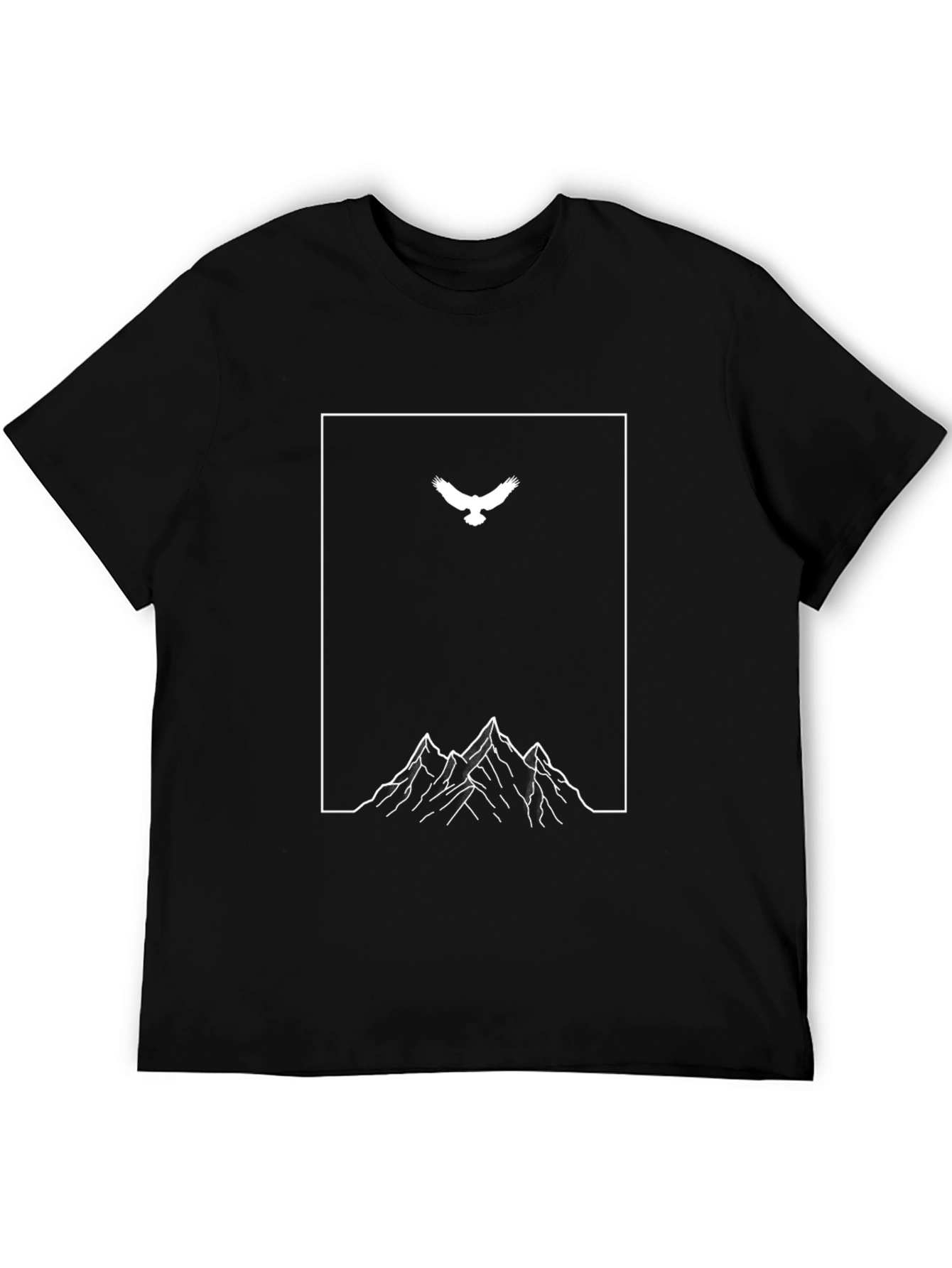Eagle & Mountain Graphic Tee - Minimalist Design