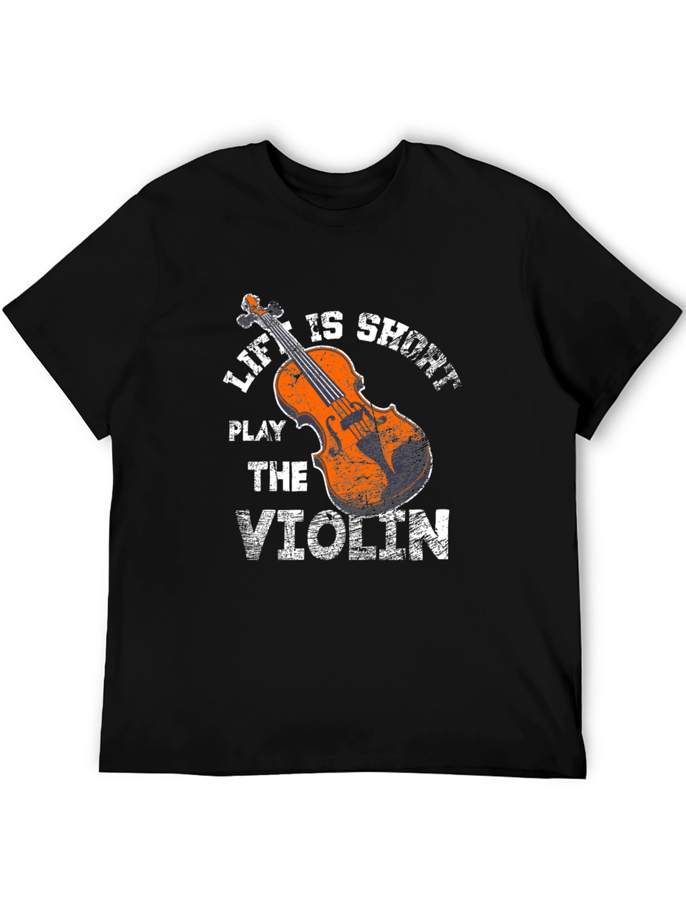 Life is Short Play Violin Graphic Tee