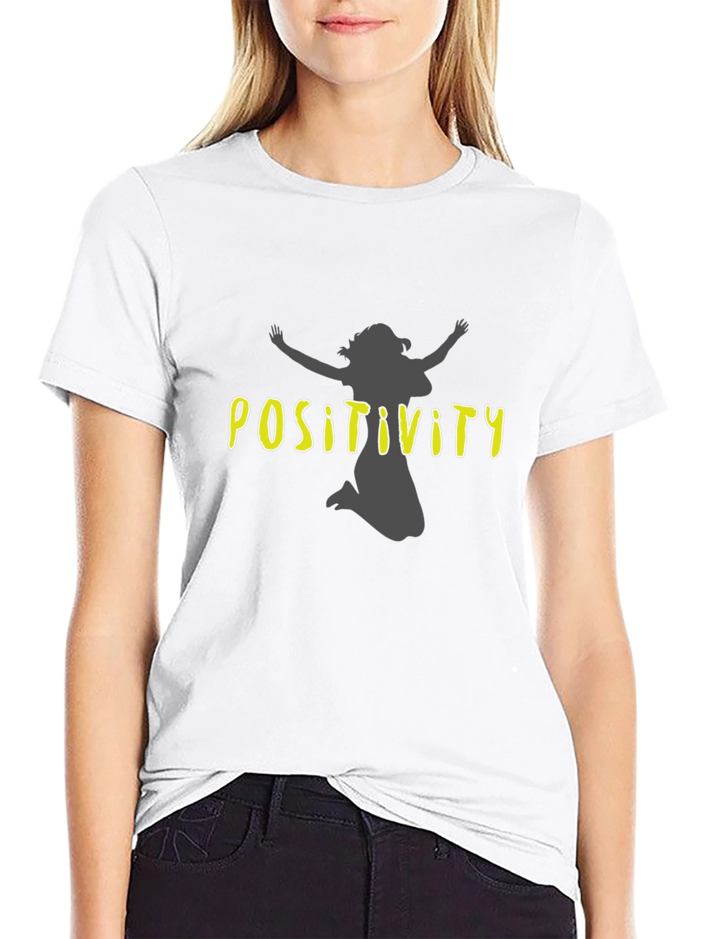 Positivity Graphic Tee - Unisex Black T-Shirt