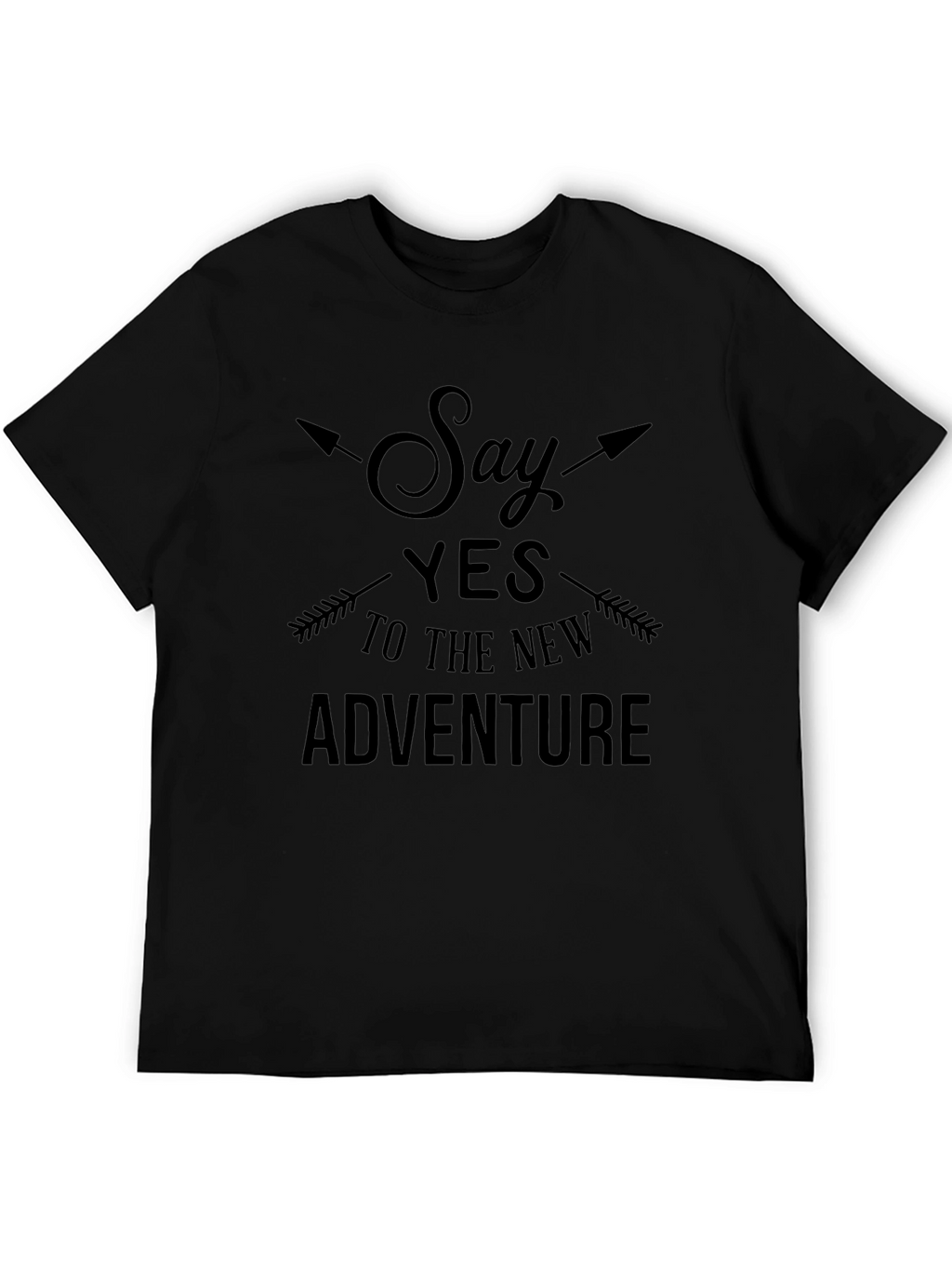 Adventure Awaits Graphic Tee - Black