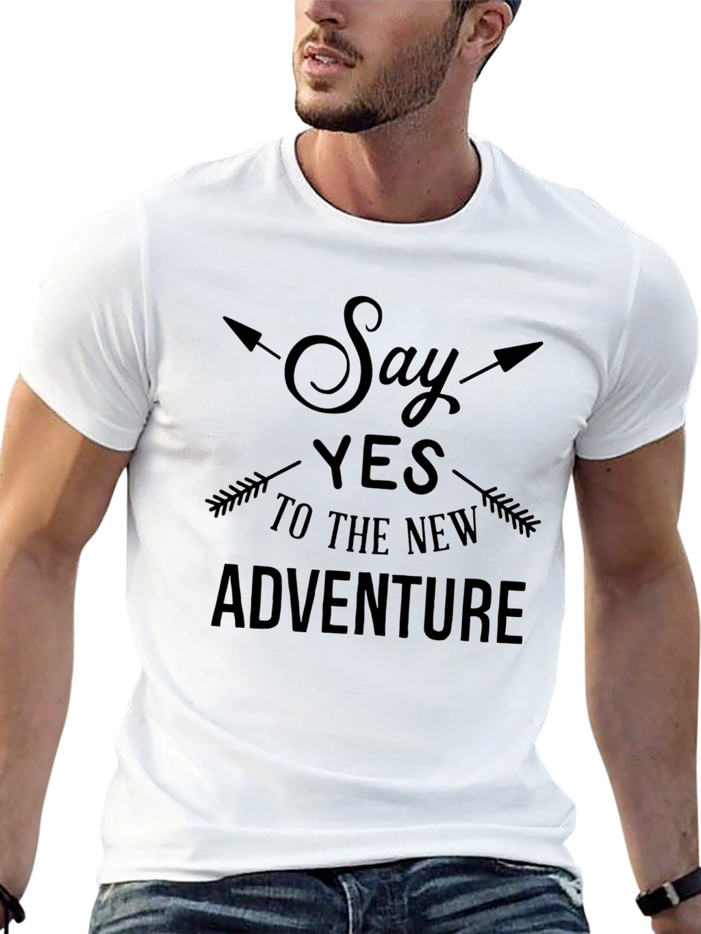 Adventure Awaits Graphic Tee - Black