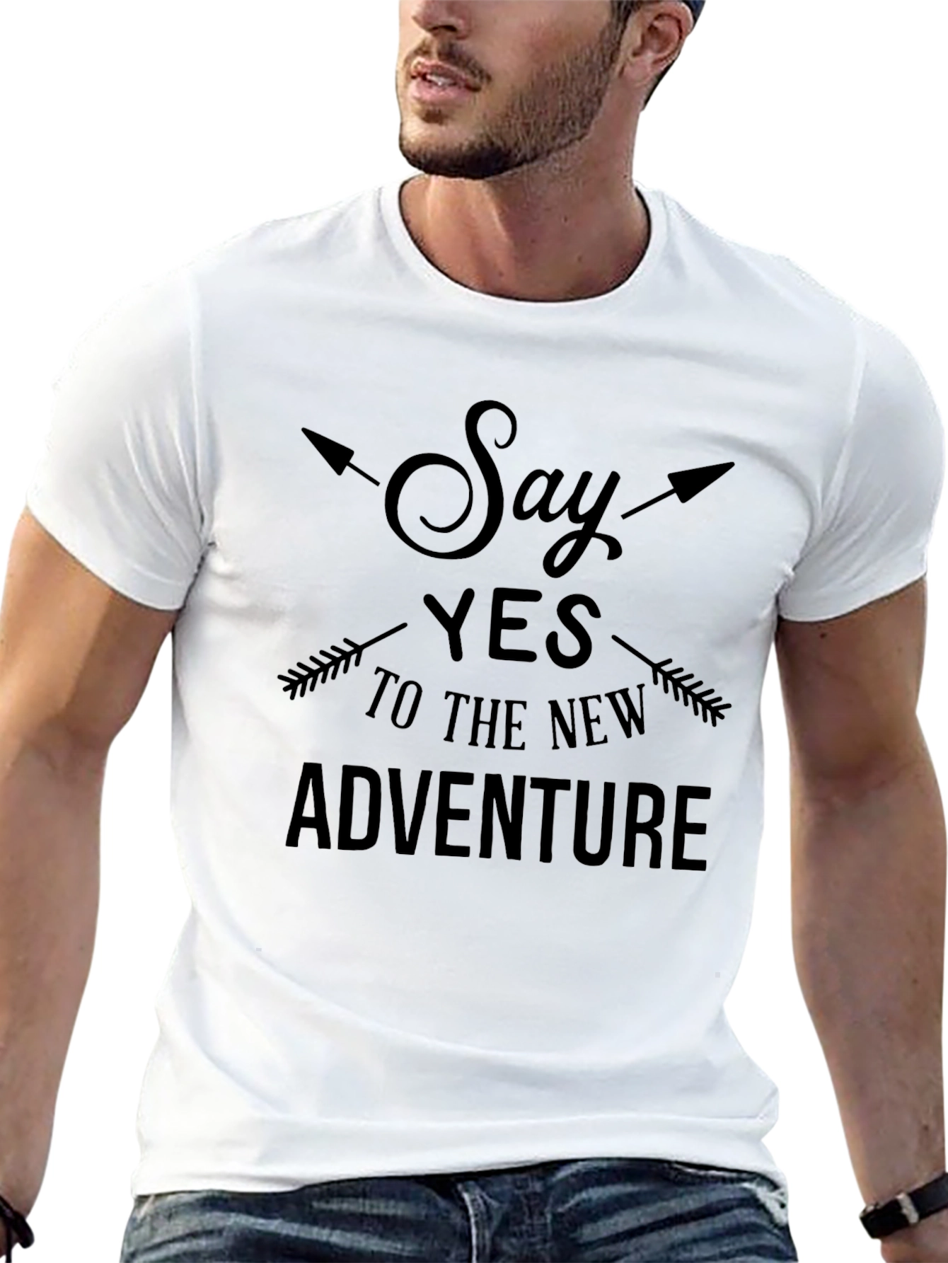 Adventure Awaits Graphic Tee - Black