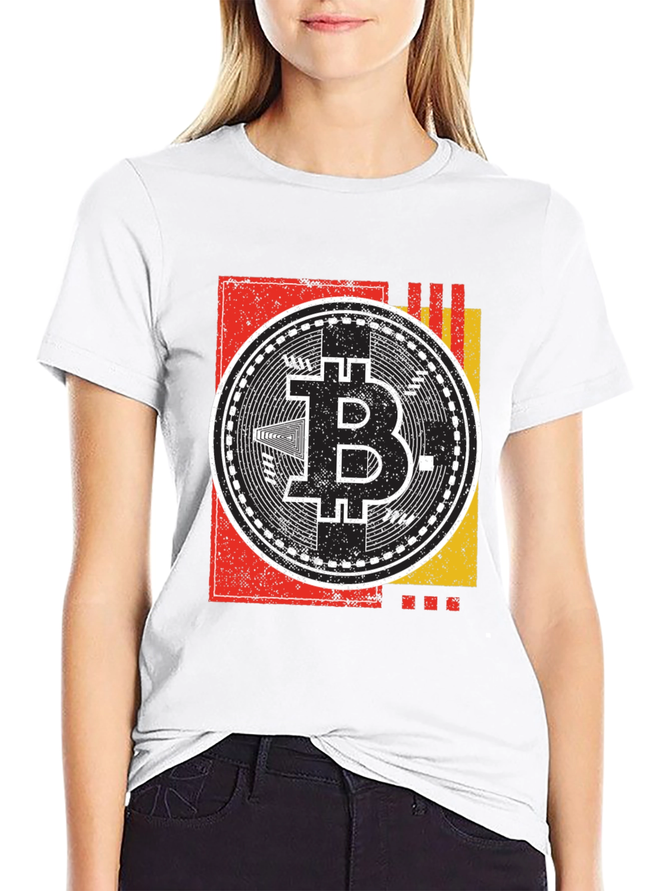 Bitcoin Crypto Currency Graphic Tee - Black