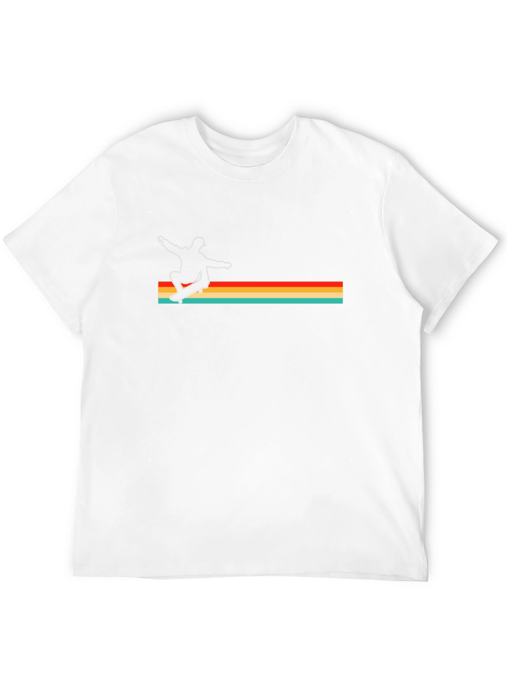 Retro Skateboarder Graphic Tee - Cool Style