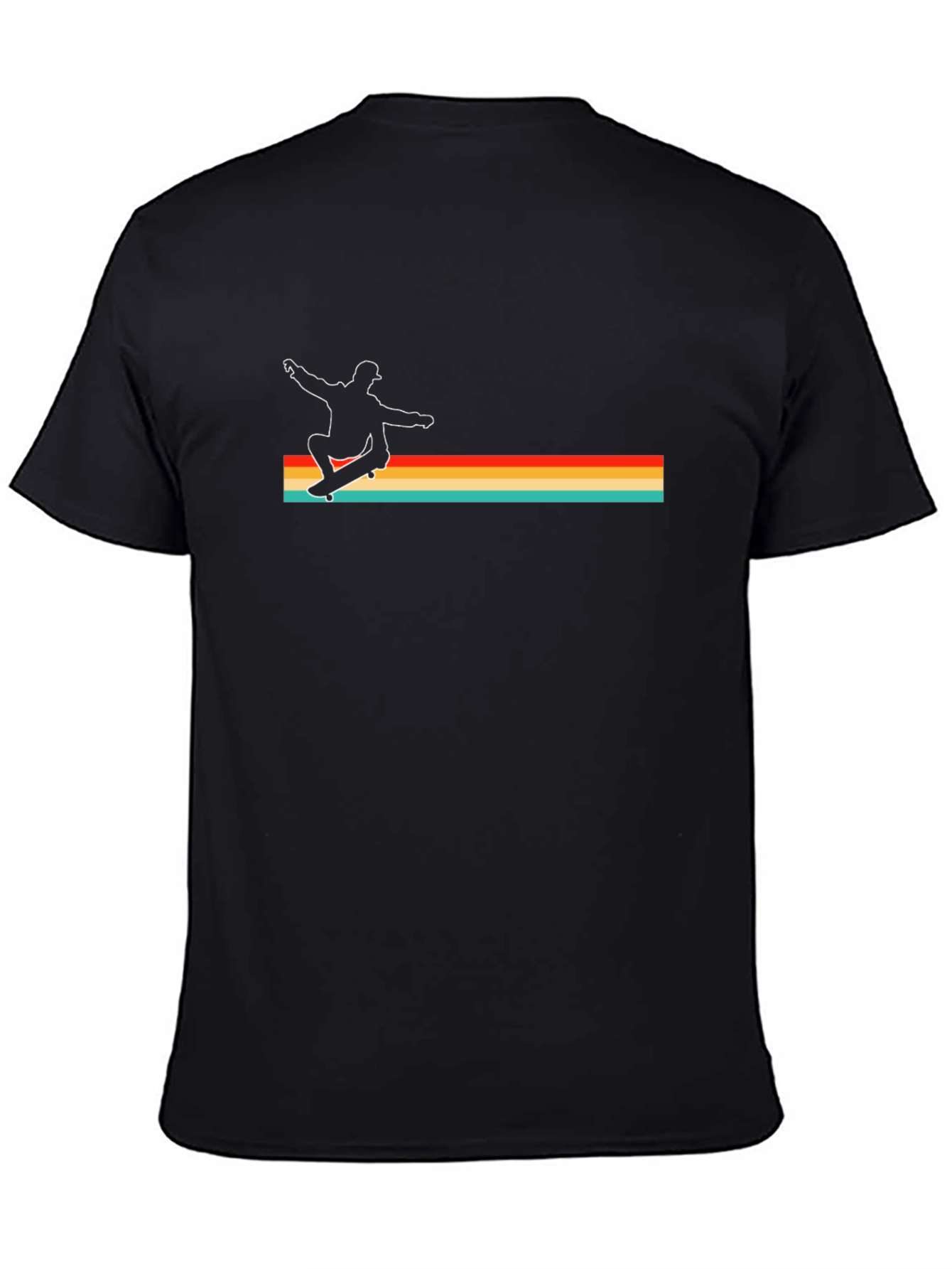 Retro Skateboarder Graphic Tee - Cool Style