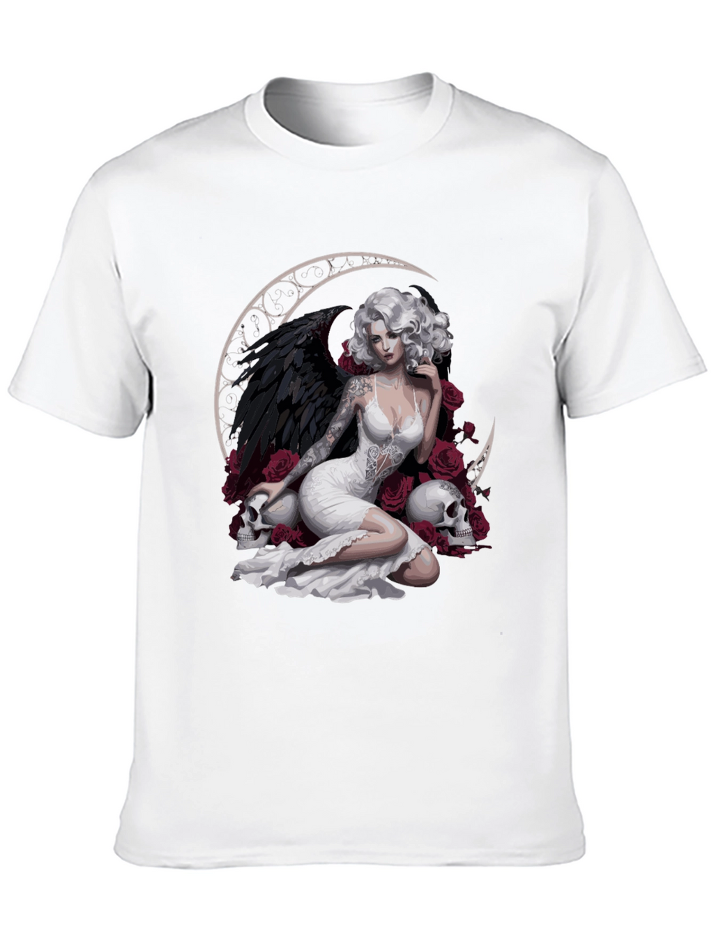 Gothic Angel Moon T-Shirt