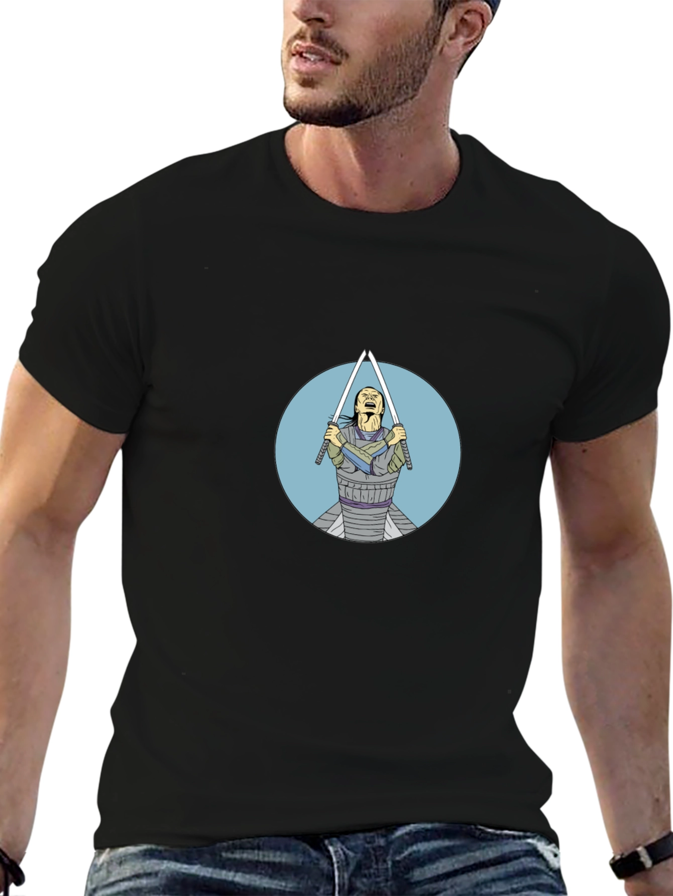 Samurai Swordsman Graphic Tee