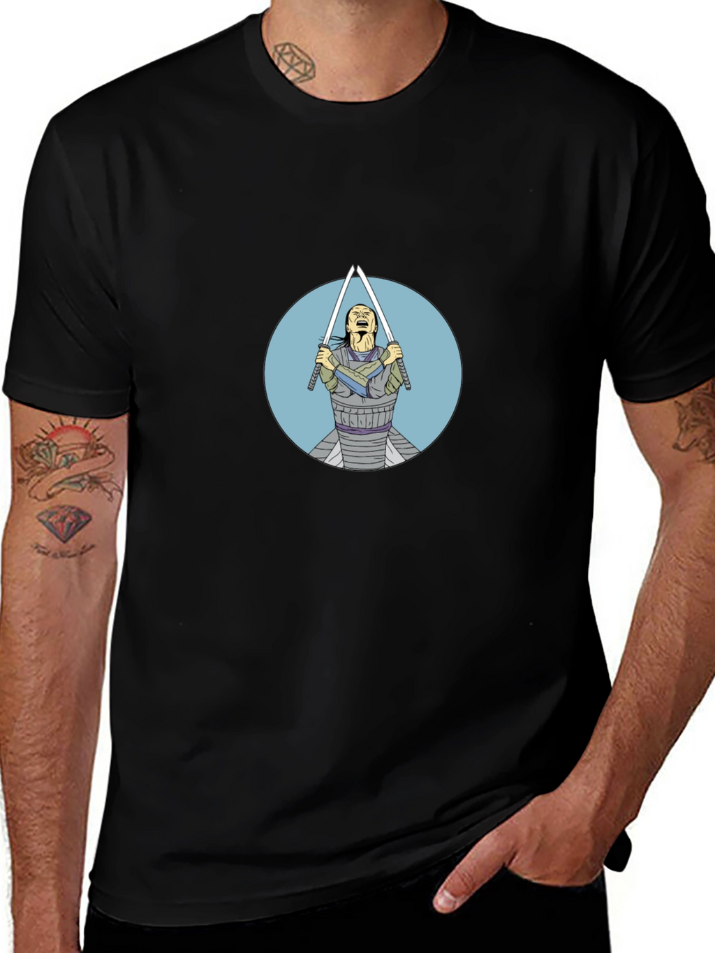 Samurai Swordsman Graphic Tee