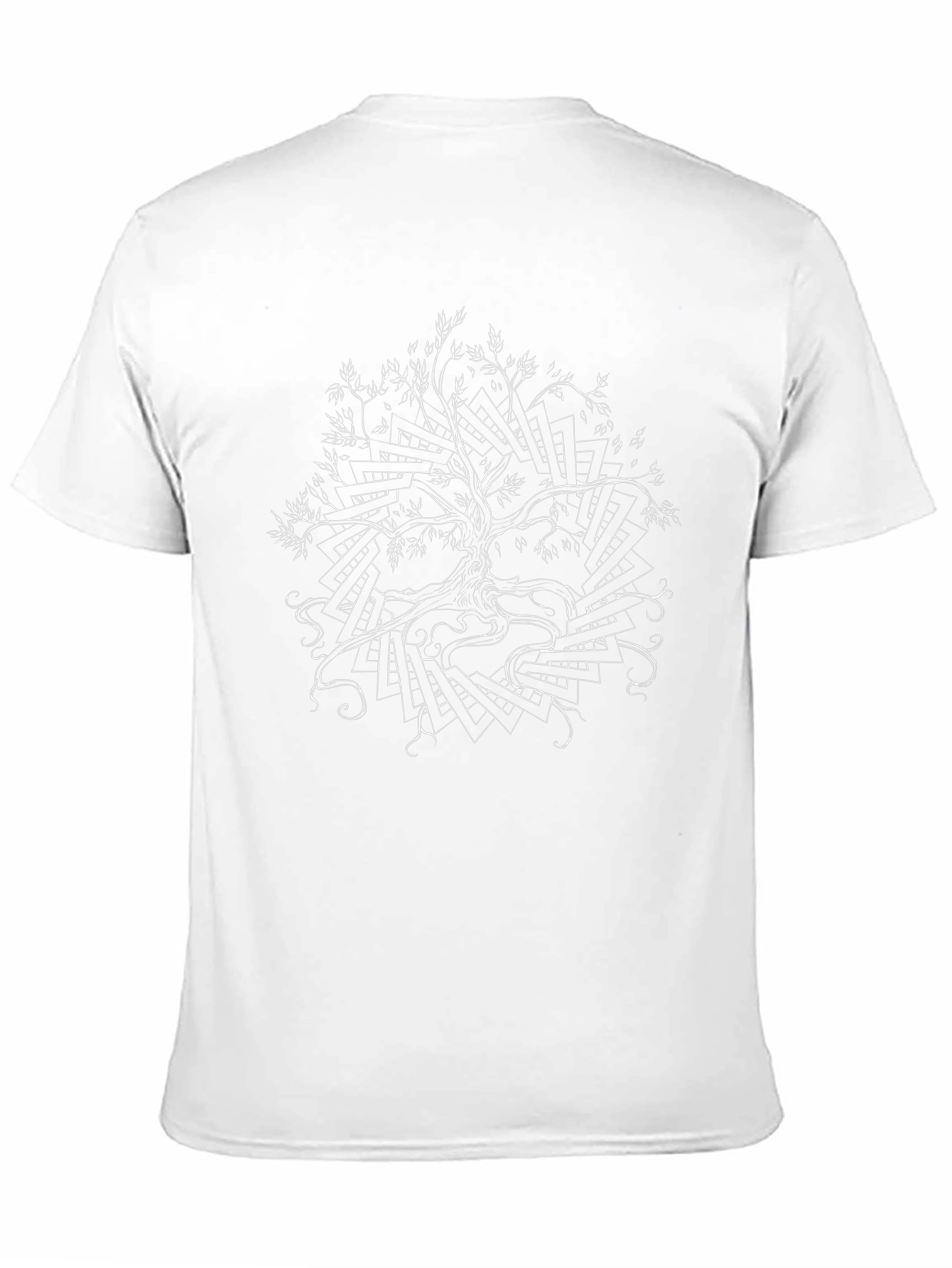 Abstract Tree Graphic Black Tee
