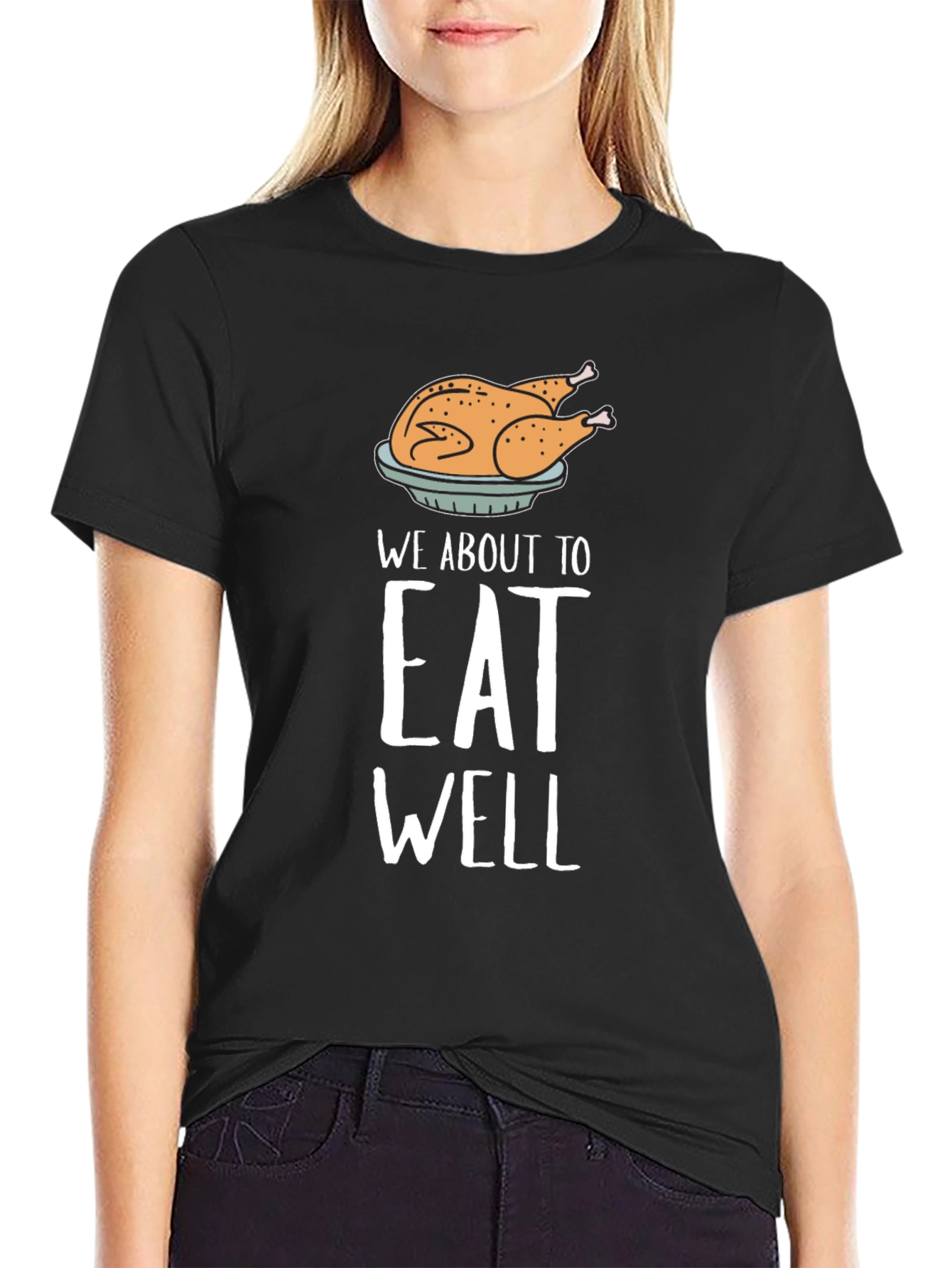 Eat Well Thanksgiving Turkey Graphic Tee