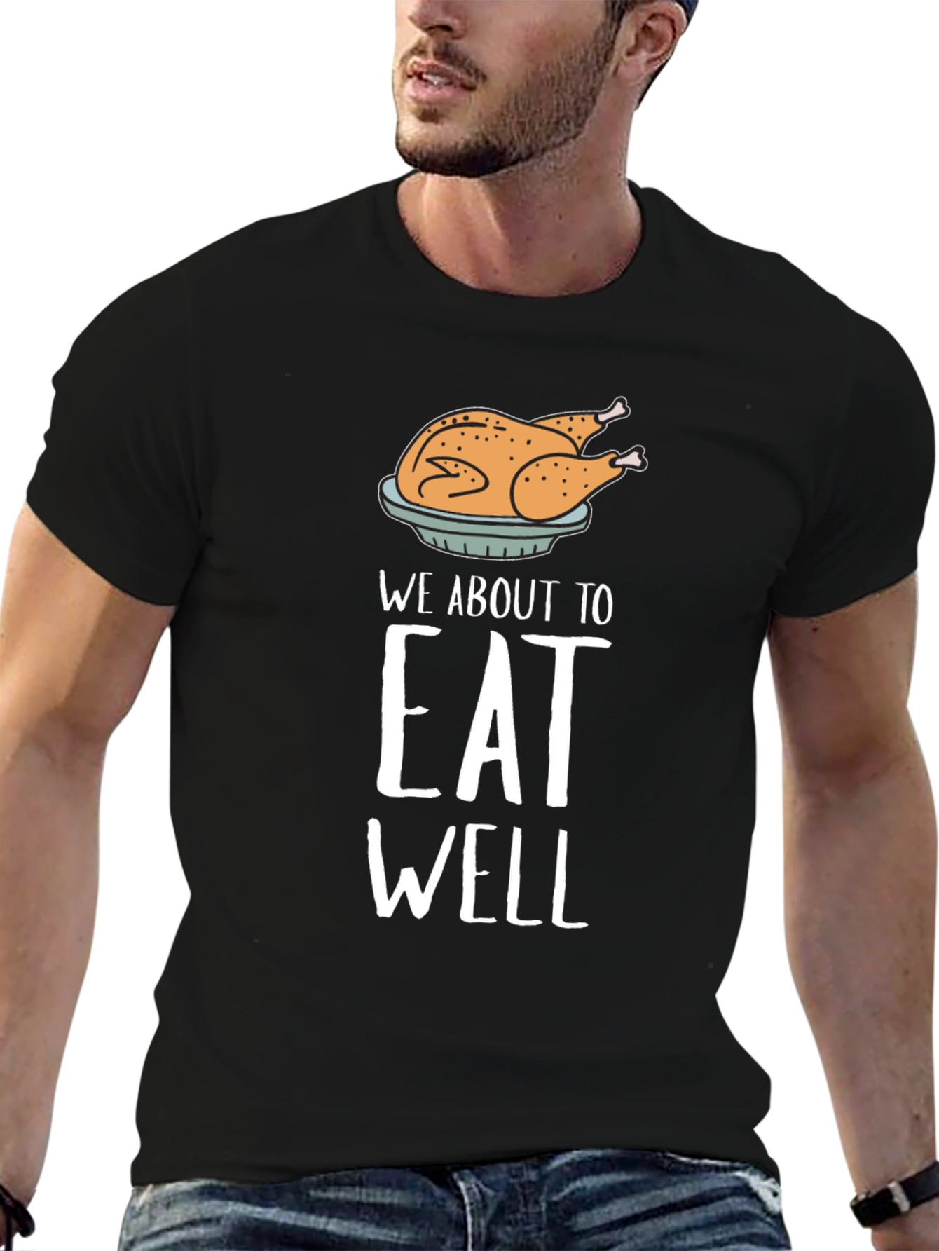 Eat Well Thanksgiving Turkey Graphic Tee