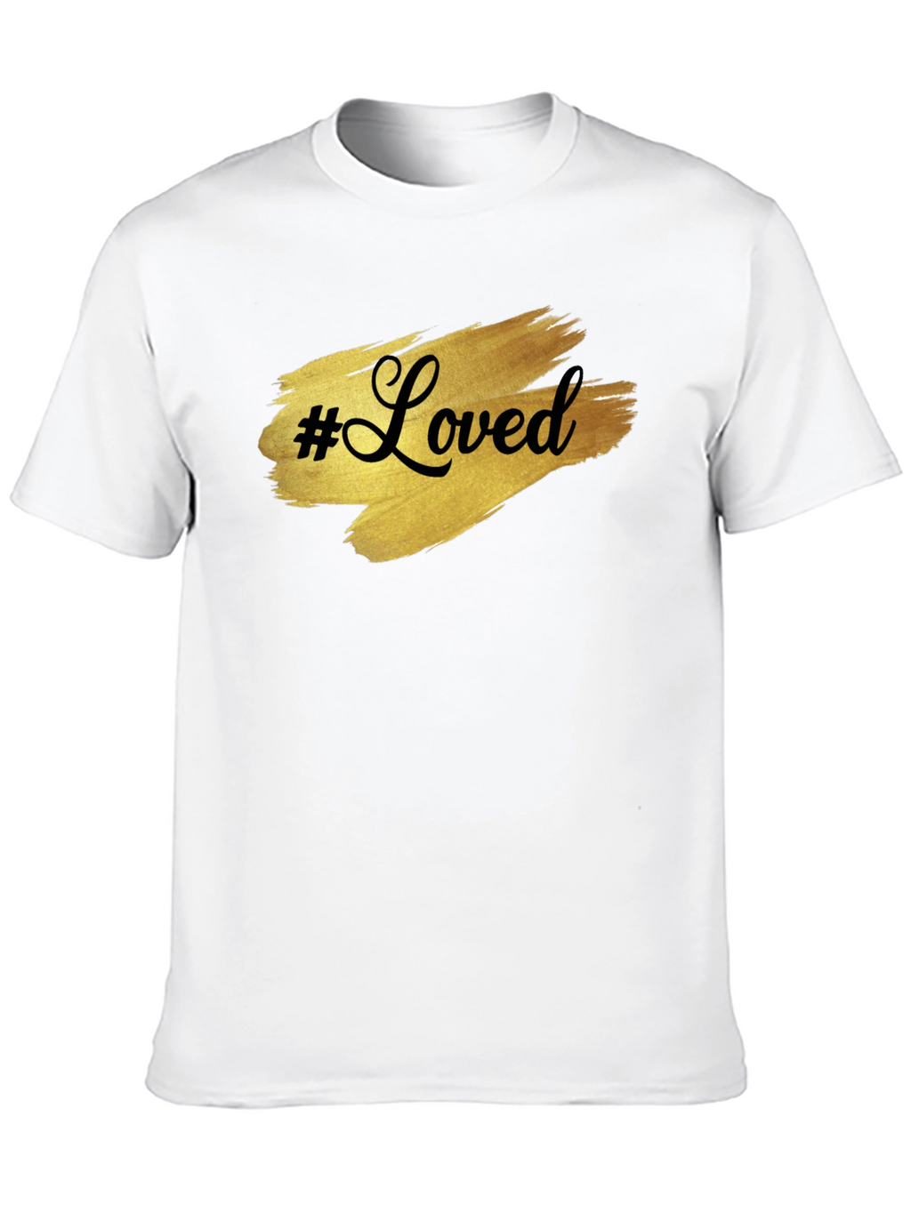 #Loved Graphic Tee - Stylish Black Cotton T-Shirt