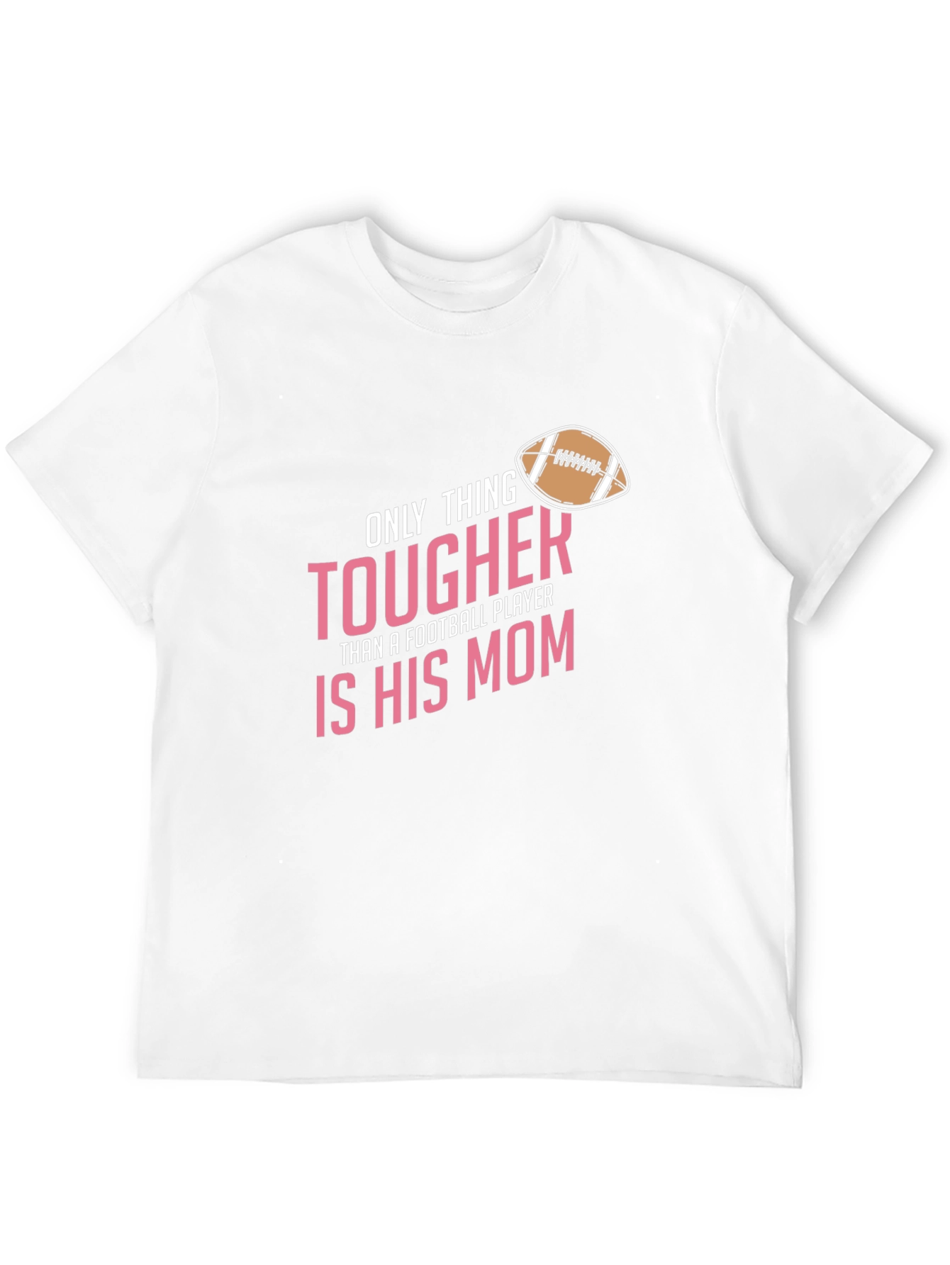 Tougher Football Mom Black T-Shirt