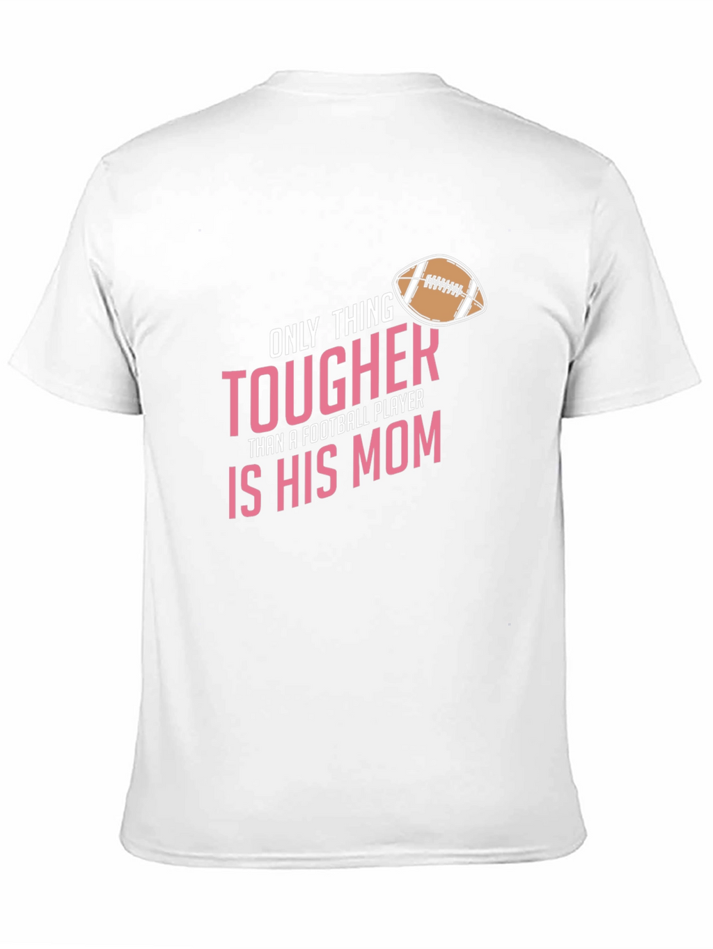 Tougher Football Mom Black T-Shirt