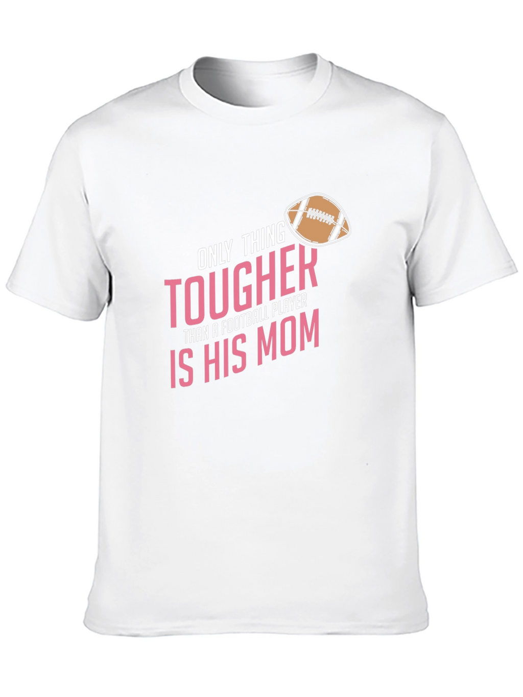 Tougher Football Mom Black T-Shirt