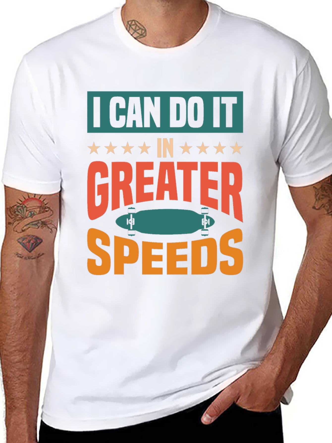I Can Do It Faster Skateboard T-Shirt
