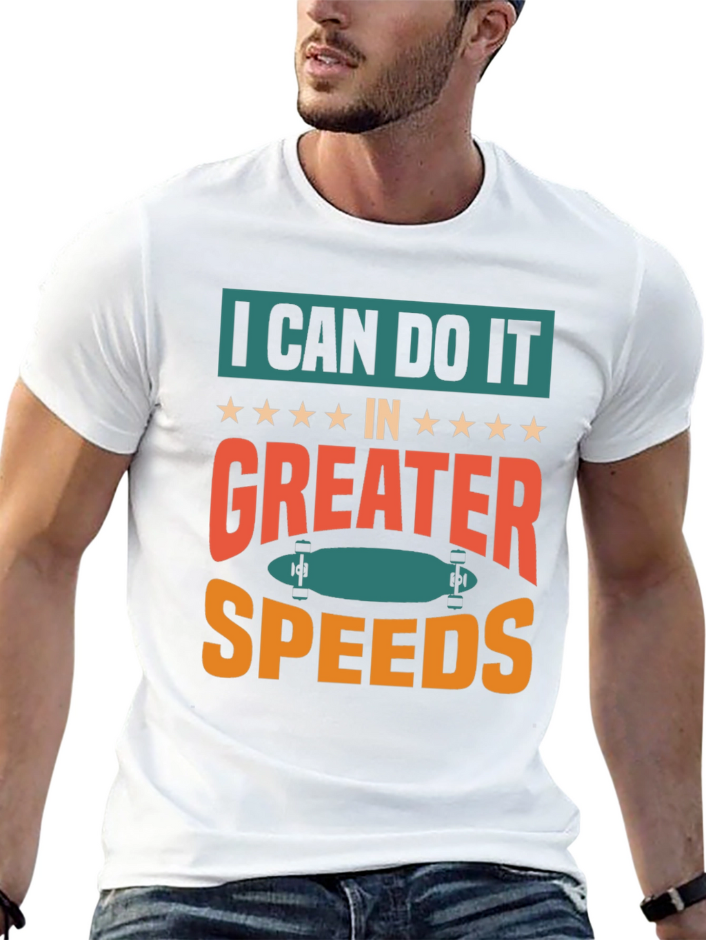 I Can Do It Faster Skateboard T-Shirt