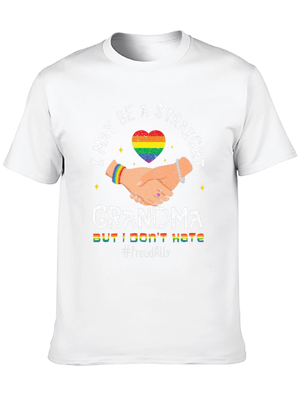 Proud Ally Straight Grandma T-Shirt