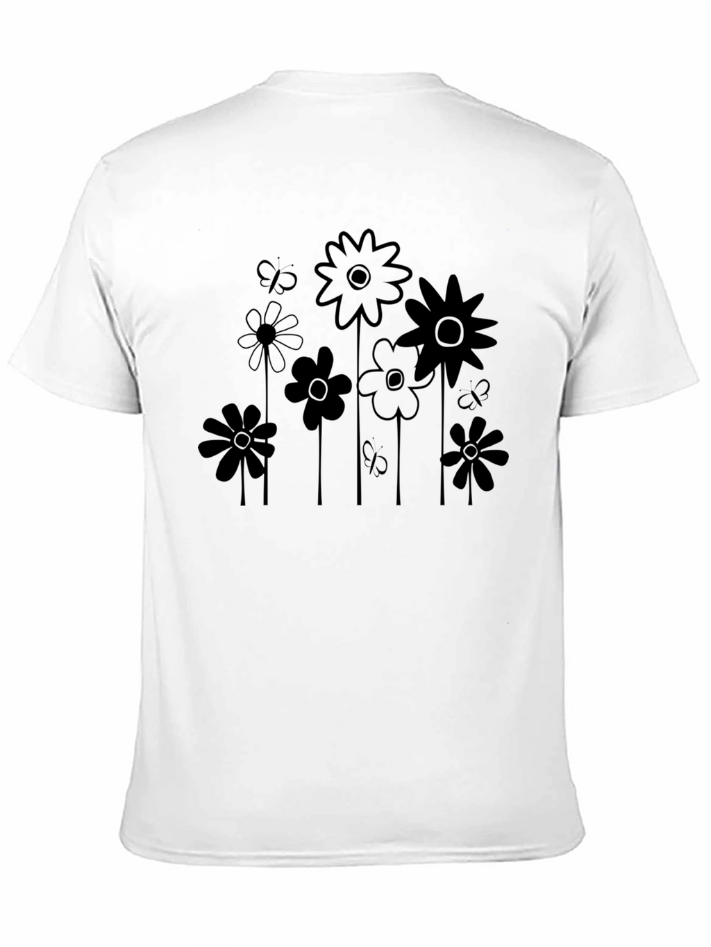 Black Floral Graphic Tee