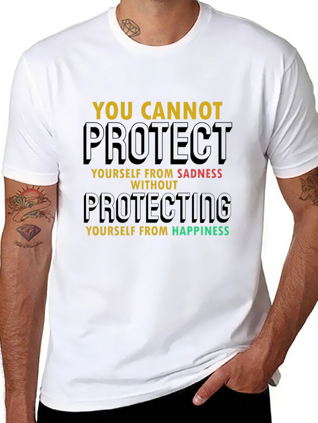 Inspirational Graphic Tee - Protect Yourself T-Shirt