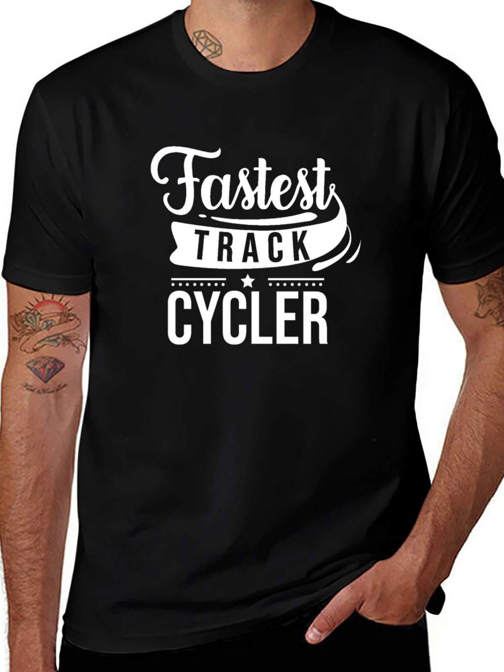 Fastest Track Cycler T-Shirt - Black