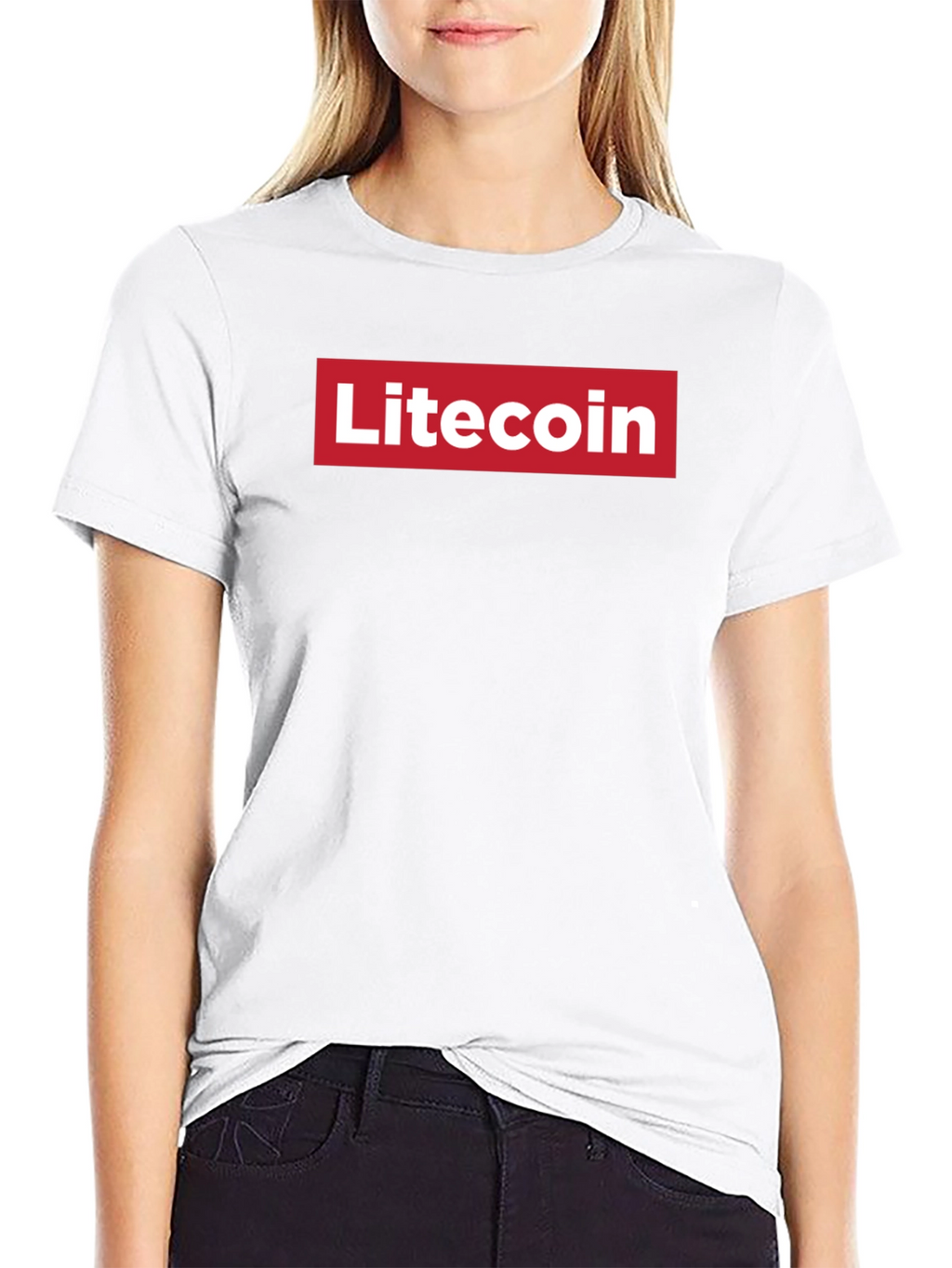Litecoin Red Box Logo T-Shirt - Crypto Fashion
